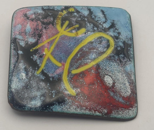 Vintage Abstract Colorful Pin Brooch Lover Antiques and Vintage