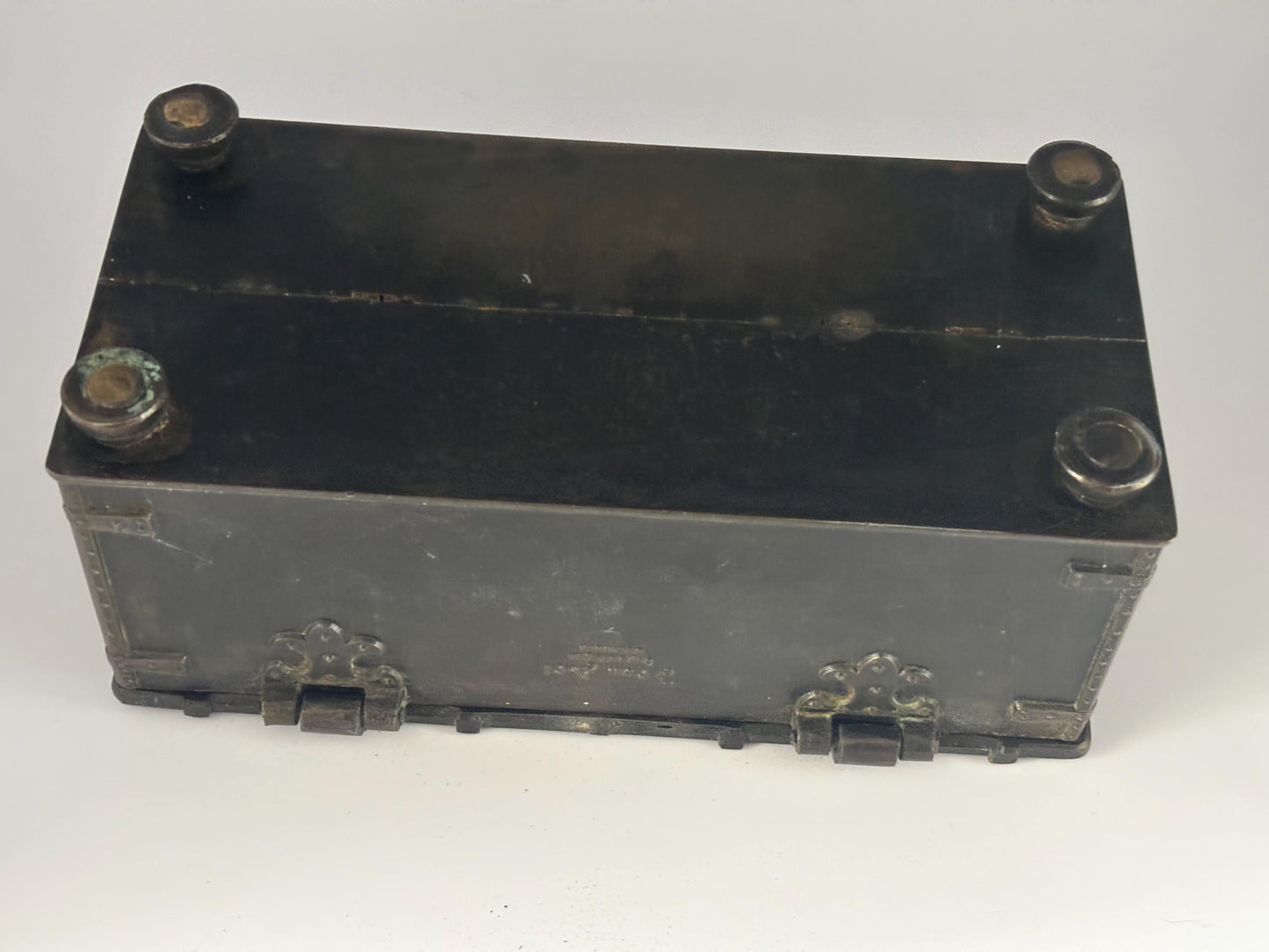 Antique Bronze Trinket Box: Battle of Lyndanisse, Danish Casket