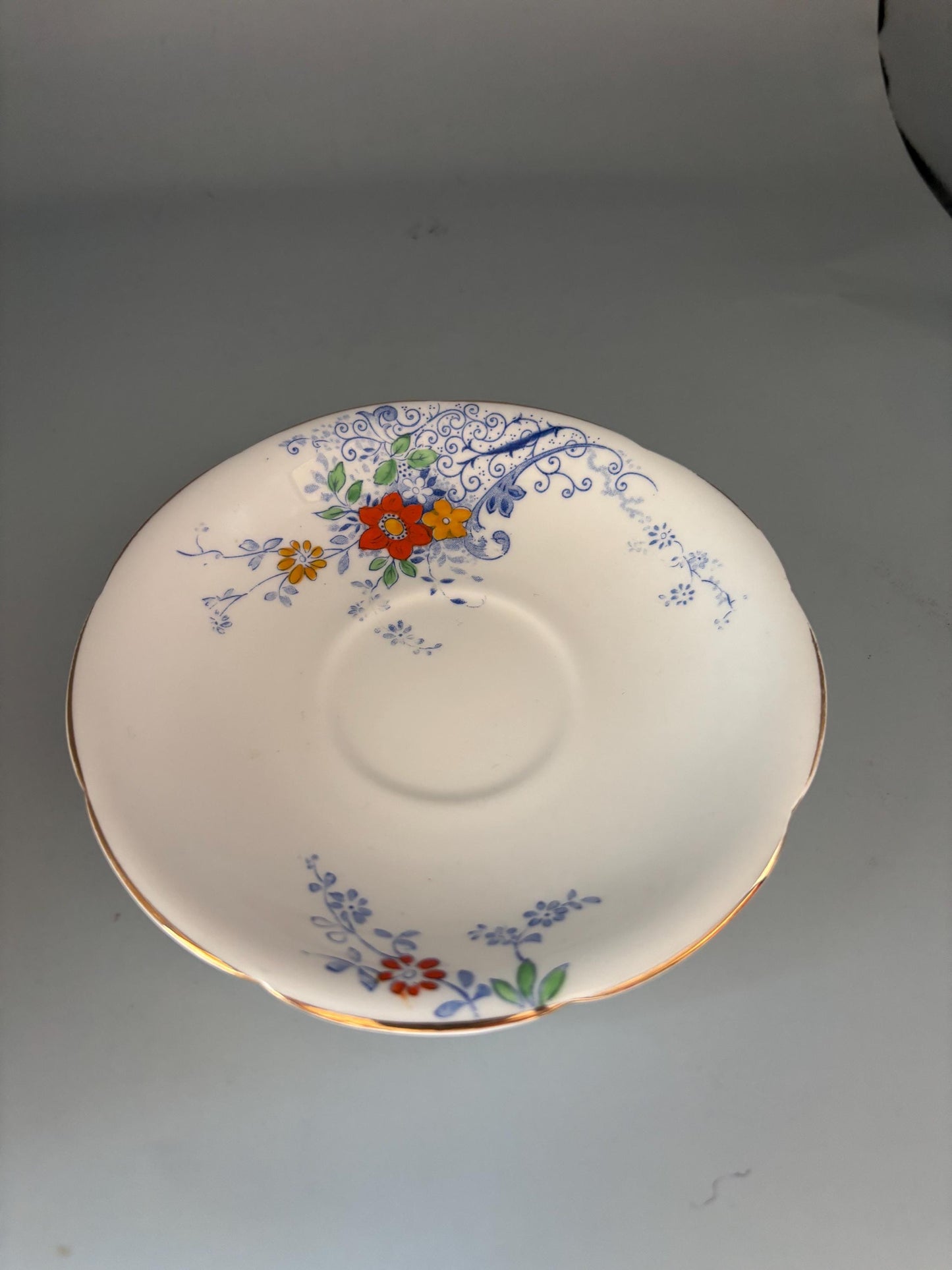 Vintage Heathcote China Plate Saucer Made in England Lover Antiques and Vintage
