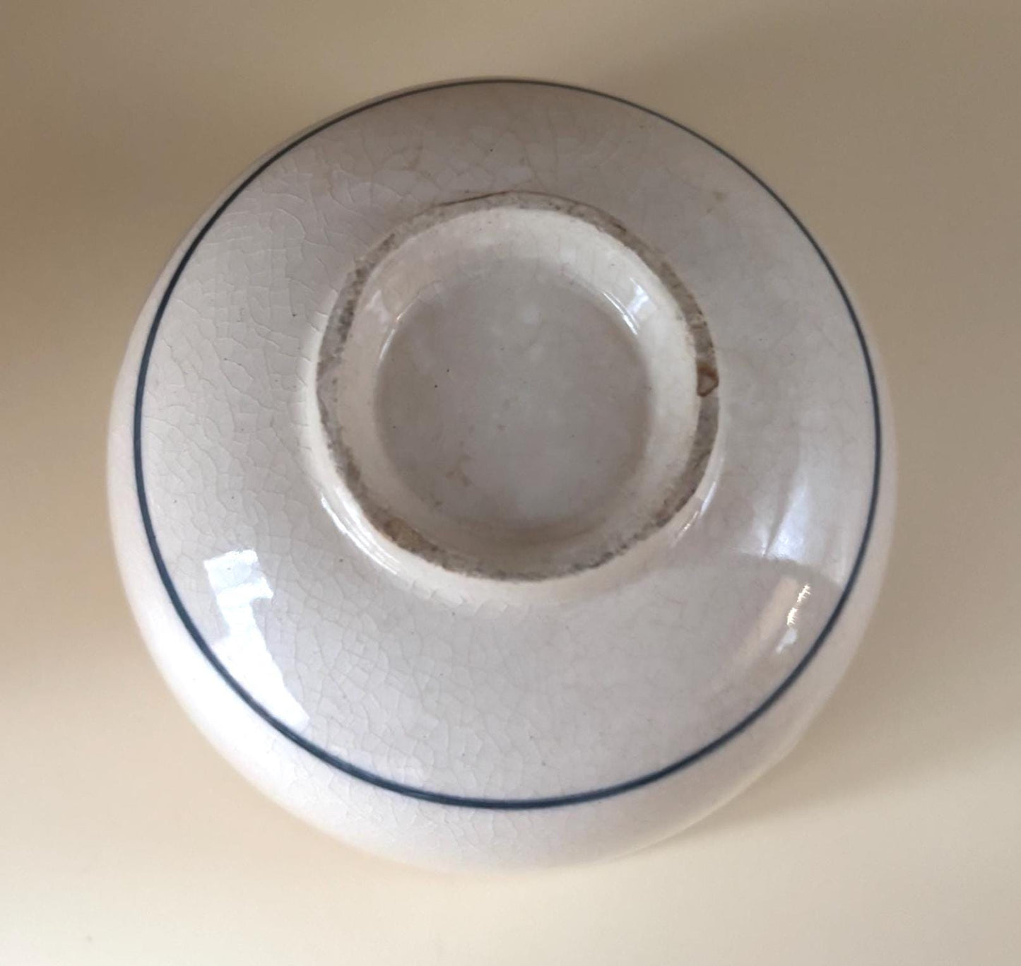 Antique Cobalt Blue Chawan Bowl, Karako Playing Boys Symbolizing Wish For Many Sons, Good Fortune