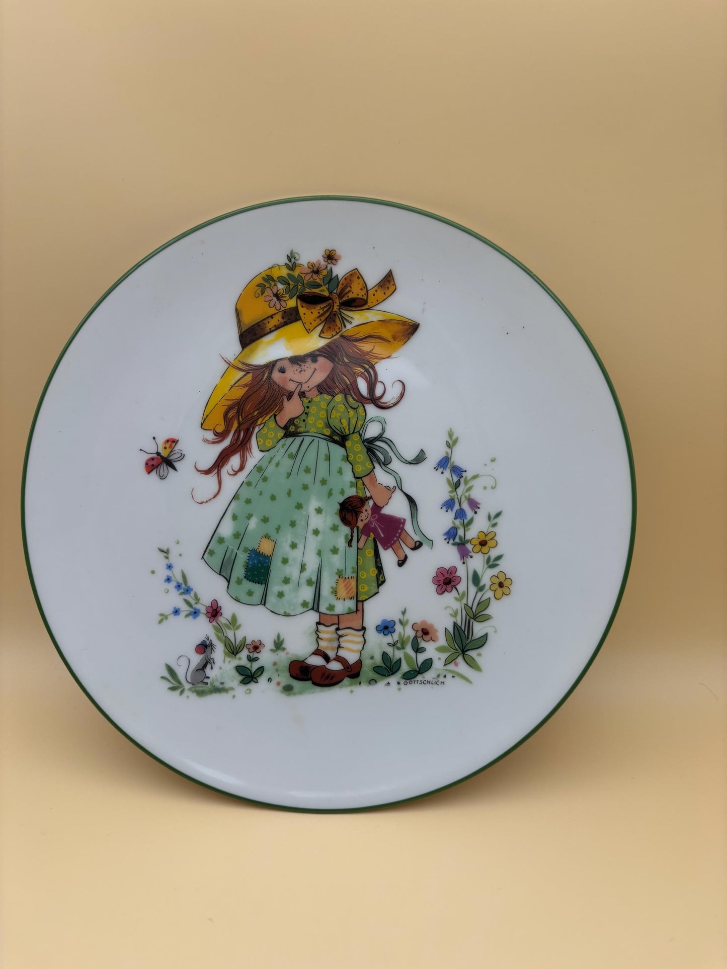 Vintage Bareuther Waldssassen Porcelain Plates and Cup Set Collection of 4 Bavaria Germany Gold Gilding Lover Antiques and Vintage