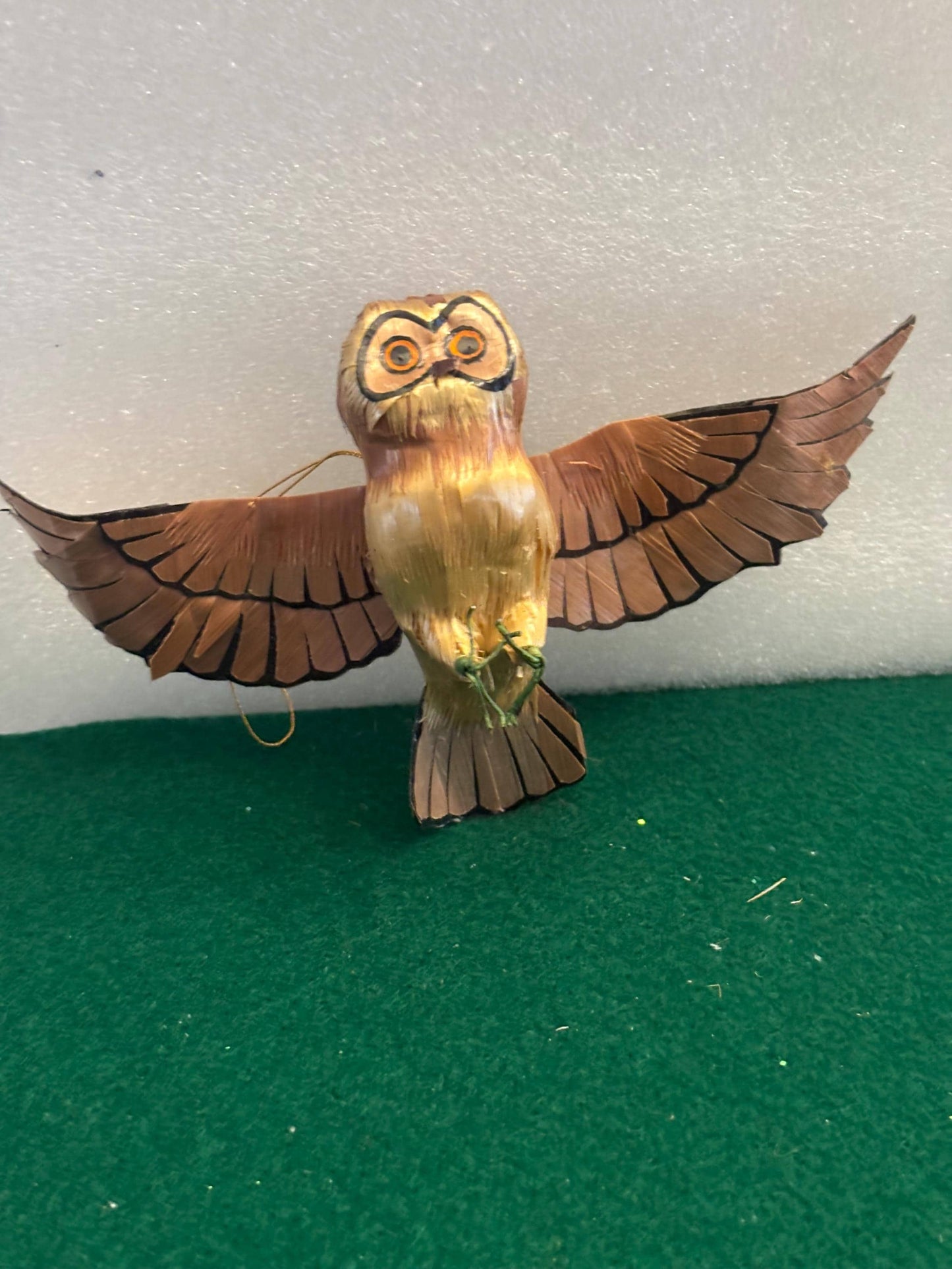 Vintage Flying Owl Copper Owl in Flight Ornament Gift For Her Lover Antiques and Vintage