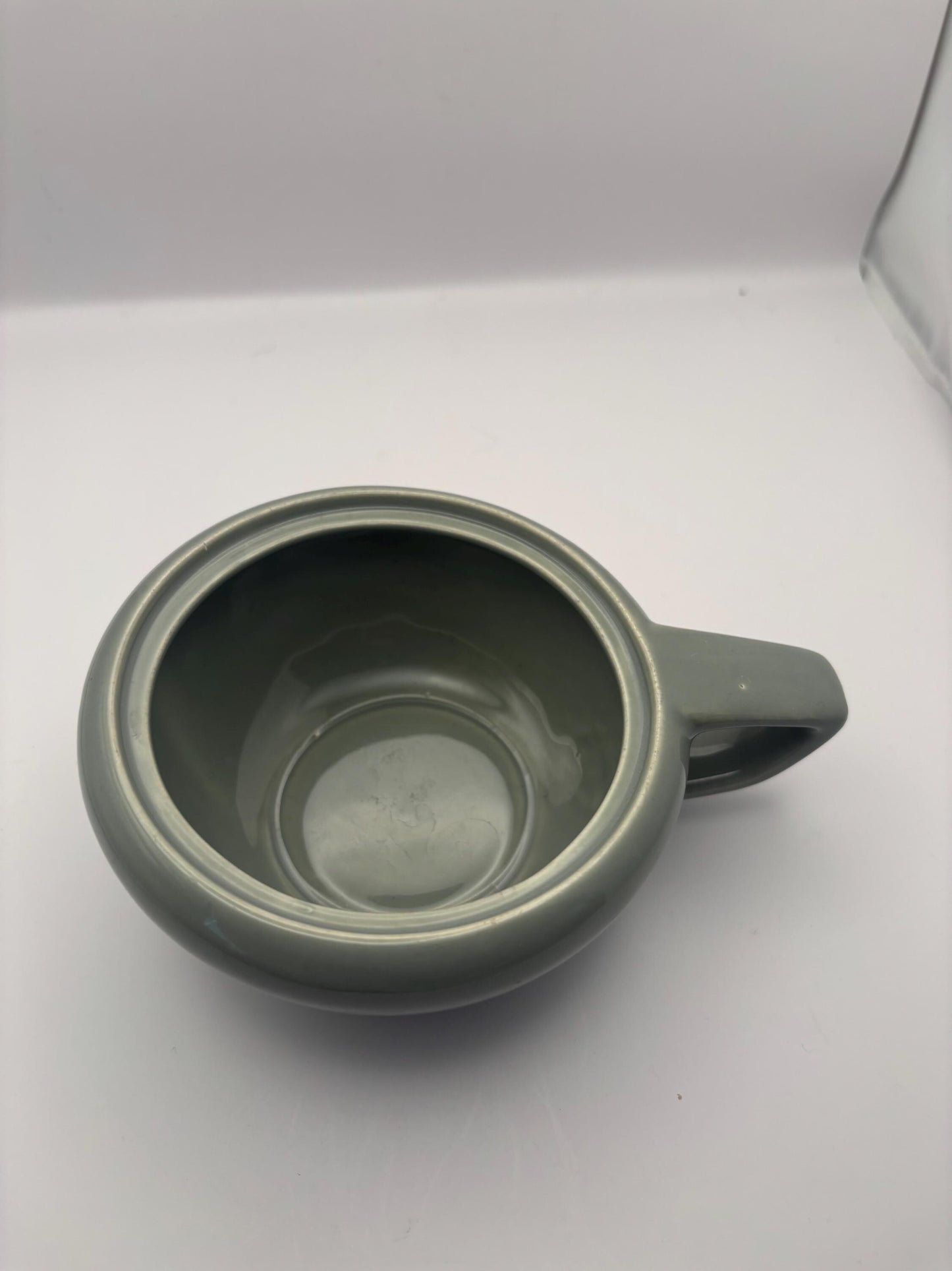 Russel Wright Mid Century Barrel Mug, Sage Green Cup, Lover Antiques and Vintage
