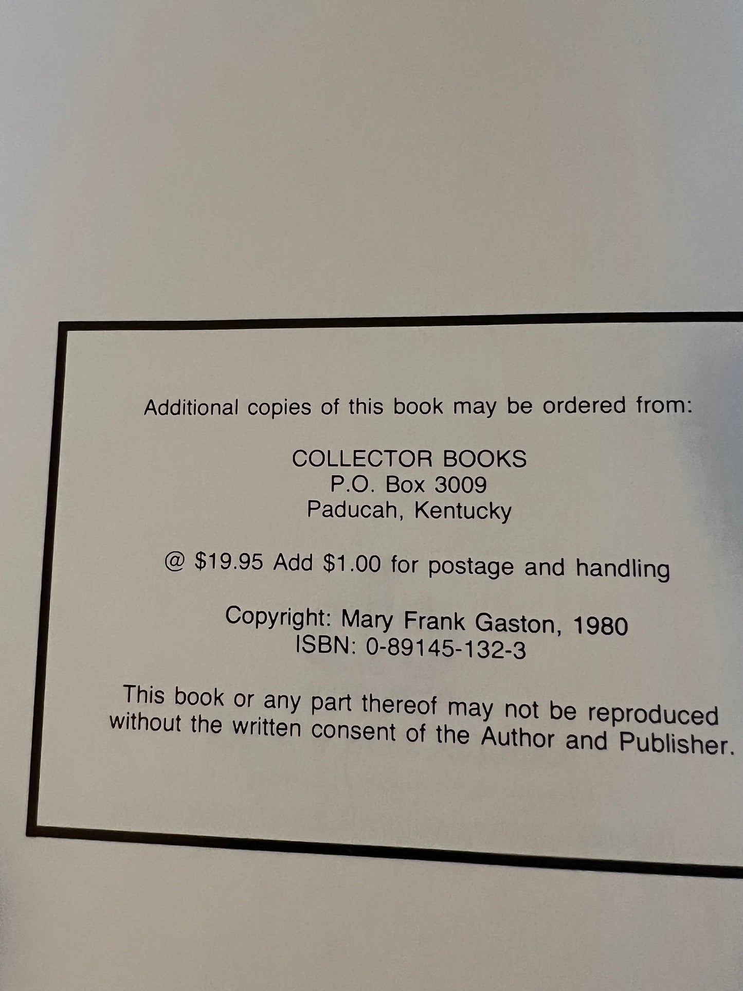 Limoges Porcelain Collector's Encyclopedia by Mary Frank Gaston: Vintage Price Guide