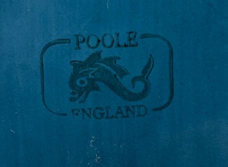 Vintage Poole Pottery Dolphin Trinket Dish Tray Lover Antiques and Vintage
