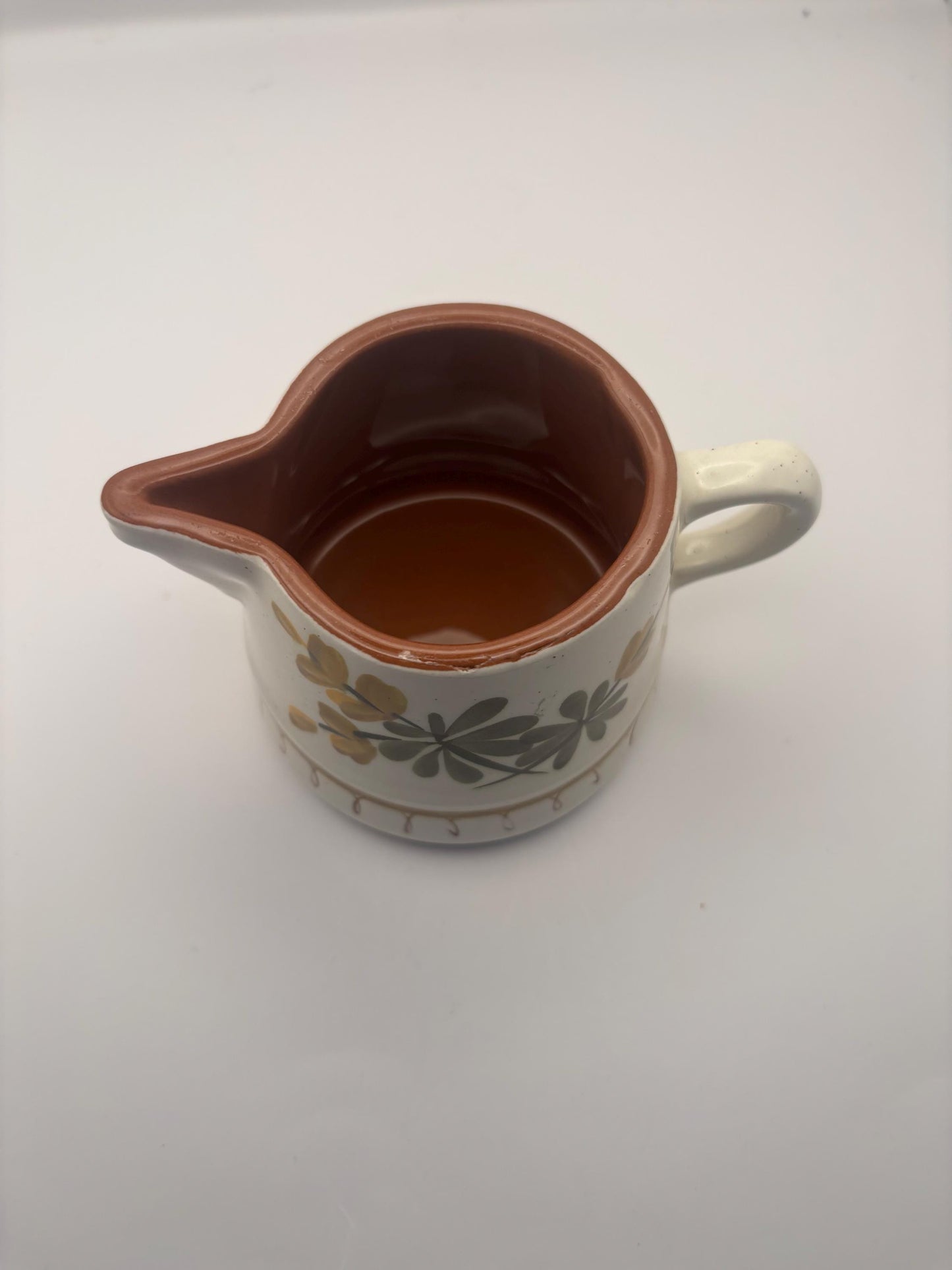 Stangl Pottery Creamer, Golden Blossom Design, Potteries from Trenton, NJ, Lover Antiques Vintage