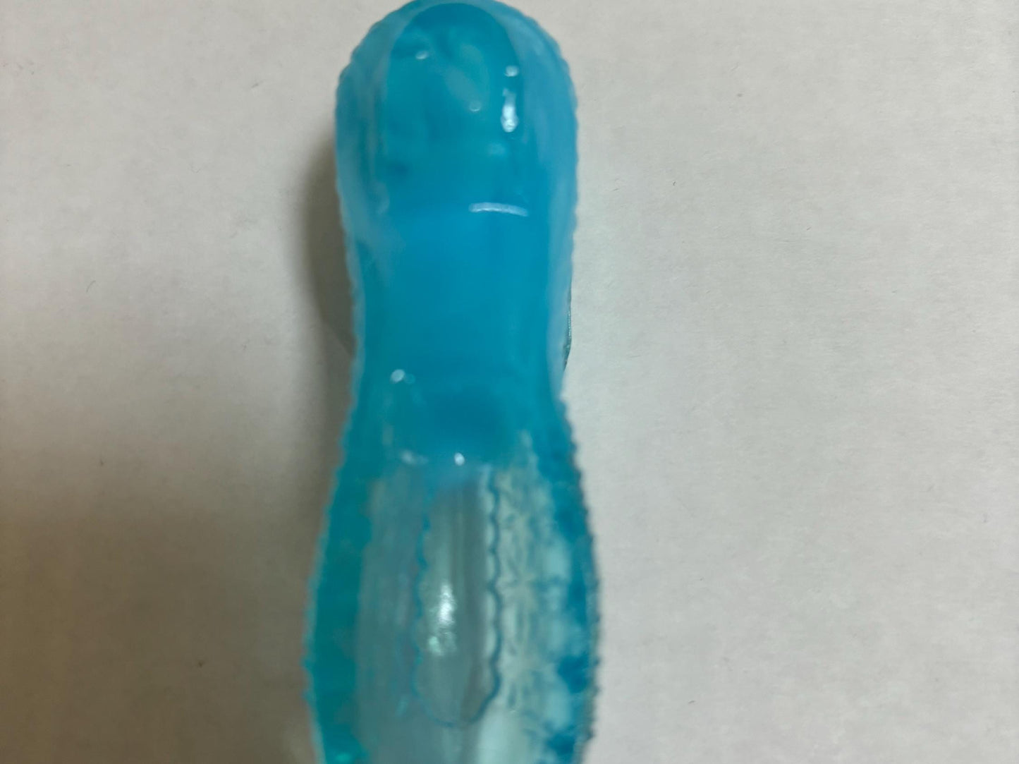 Vintage Blue Glass Shoe Slipper, Fenton, Boyd Glass, Blue Slag Collectible Shoe