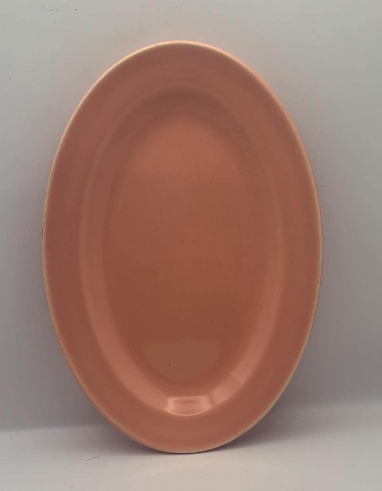 Knowles Oval Platter, Peach Plate, Lover Antiques Vintage