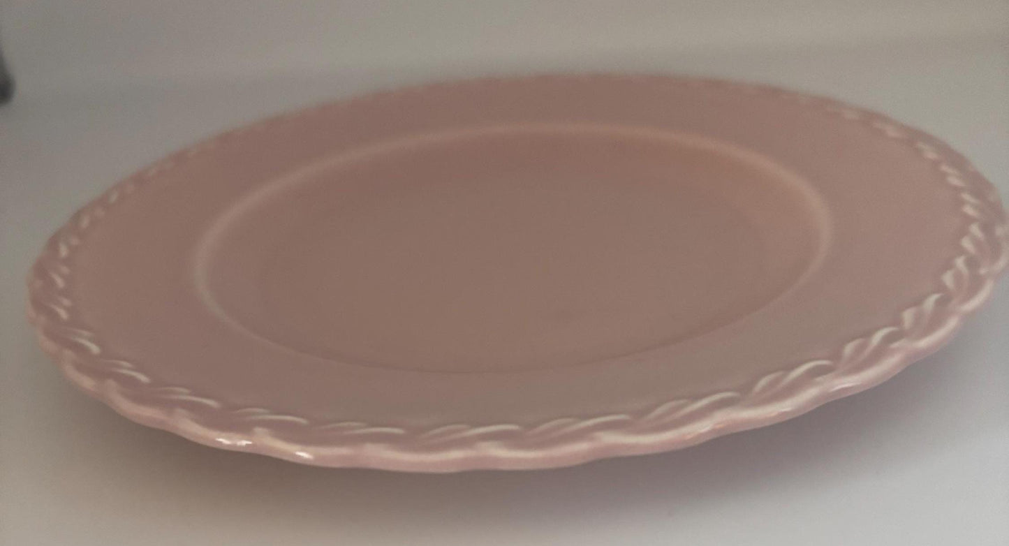 Vernon Kilns Native California Pink Plate, Lover Antiques and Vintage