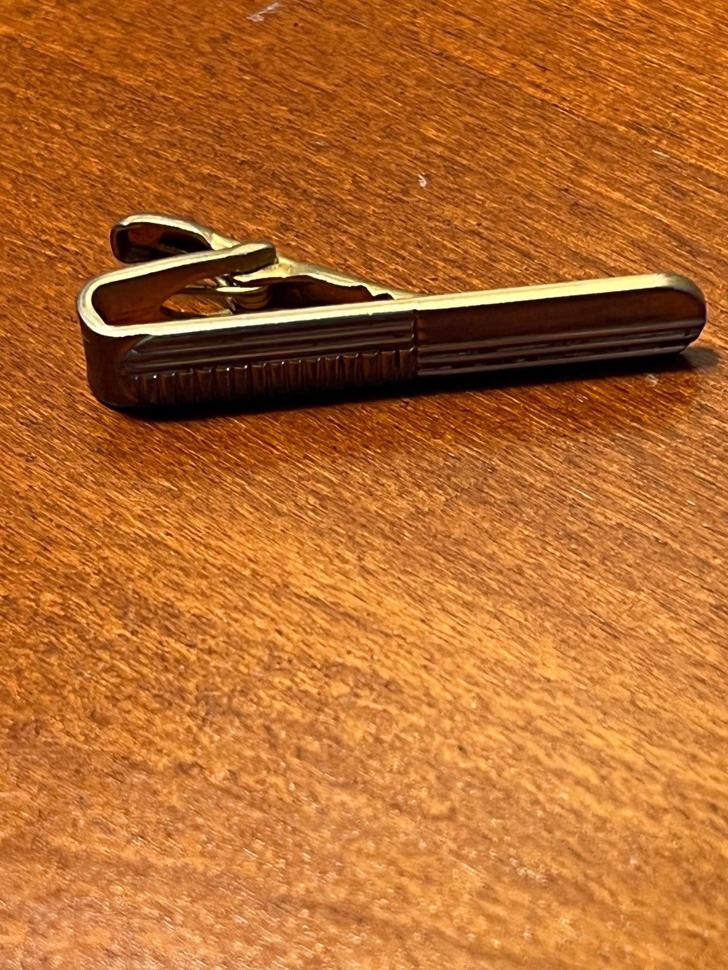 Vintage Speidel mens brass tie clip circa 1950’s mid century modern collectibles