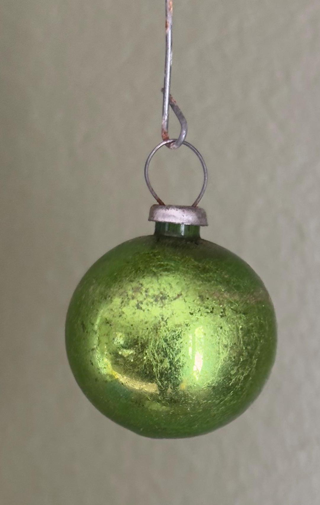 Vintage Shiny Brite Striped Ball Ornament Circle Circa 1940’s Lover Antiques and Vintage