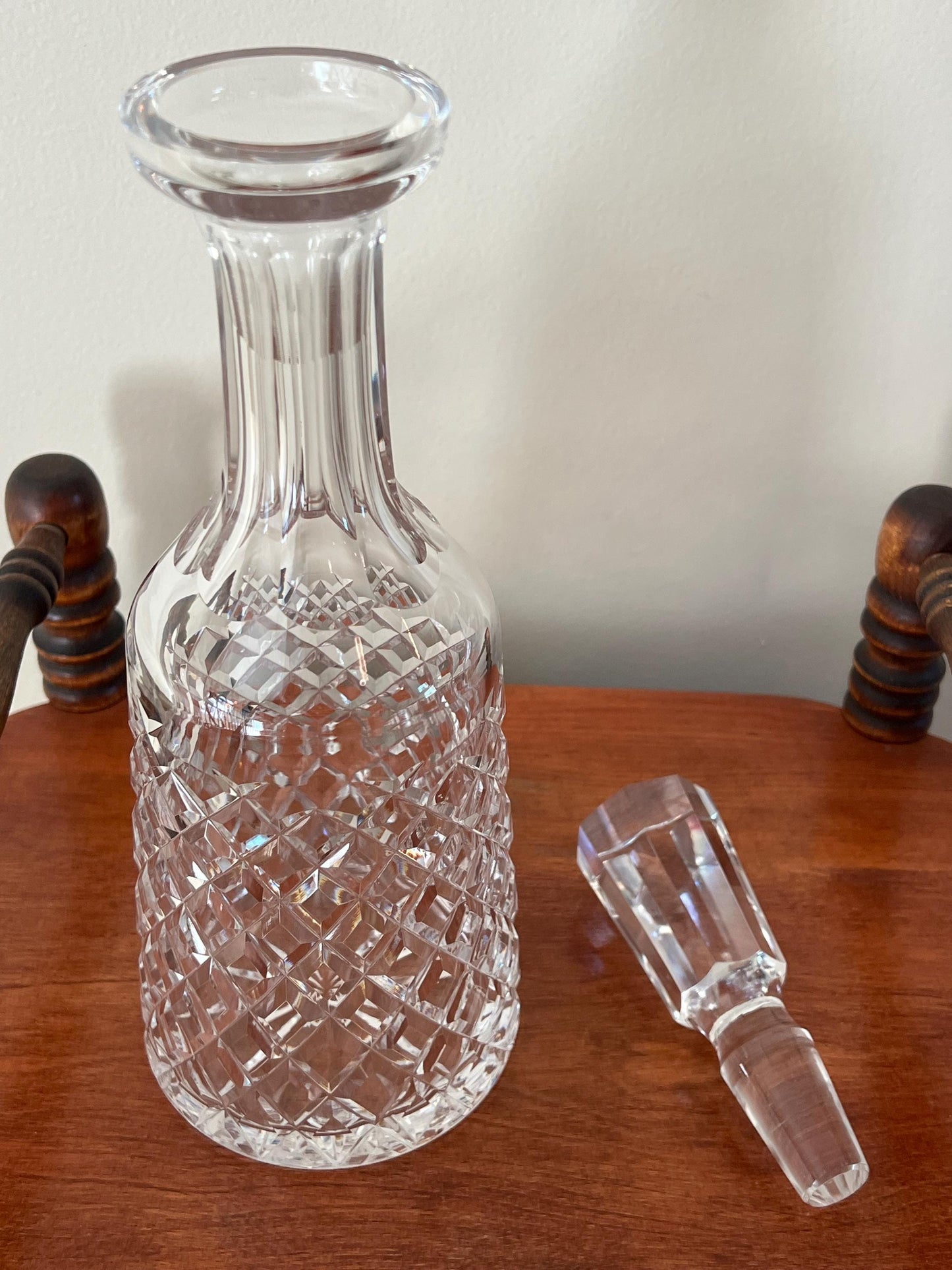 Vintage Waterford Wine Decanter & Stopper Crystal Cut Glass Art Lover Antiques and Vintage