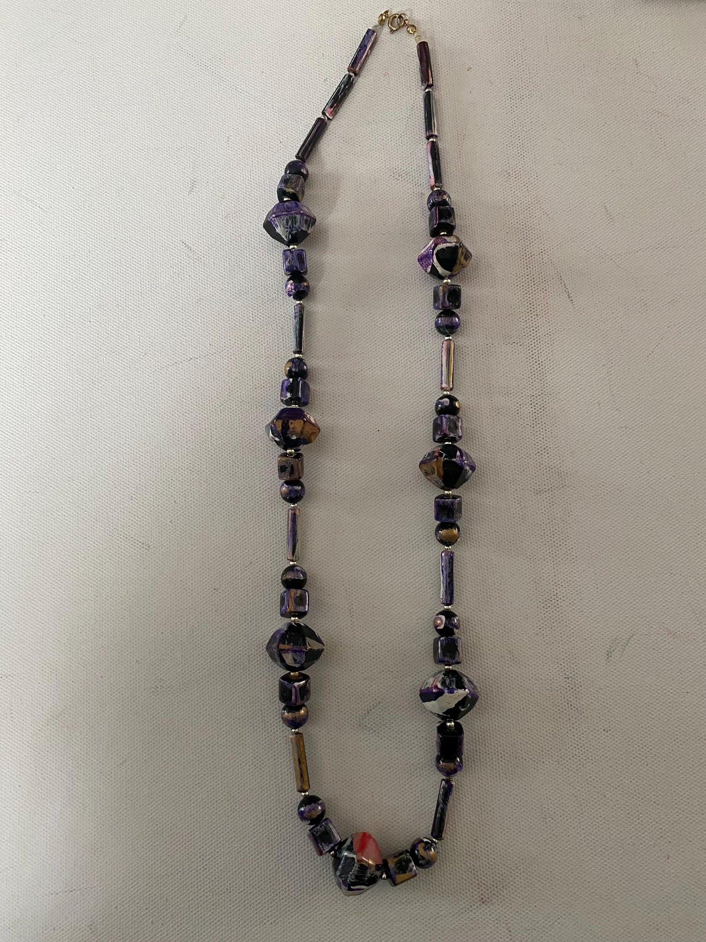 Vintage Purple Stones Necklace, Lover Antiques and Vintage