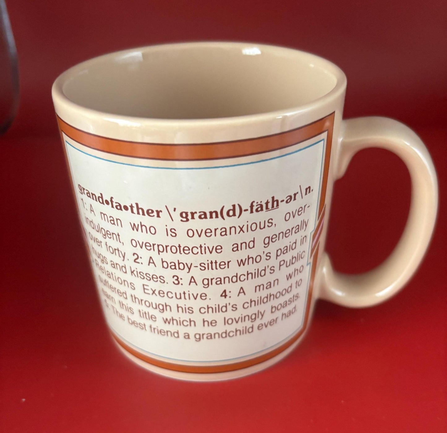 Grandpa Mug, Grandfather Cup, What is a Grandpa, Lover Antiques and Vintage