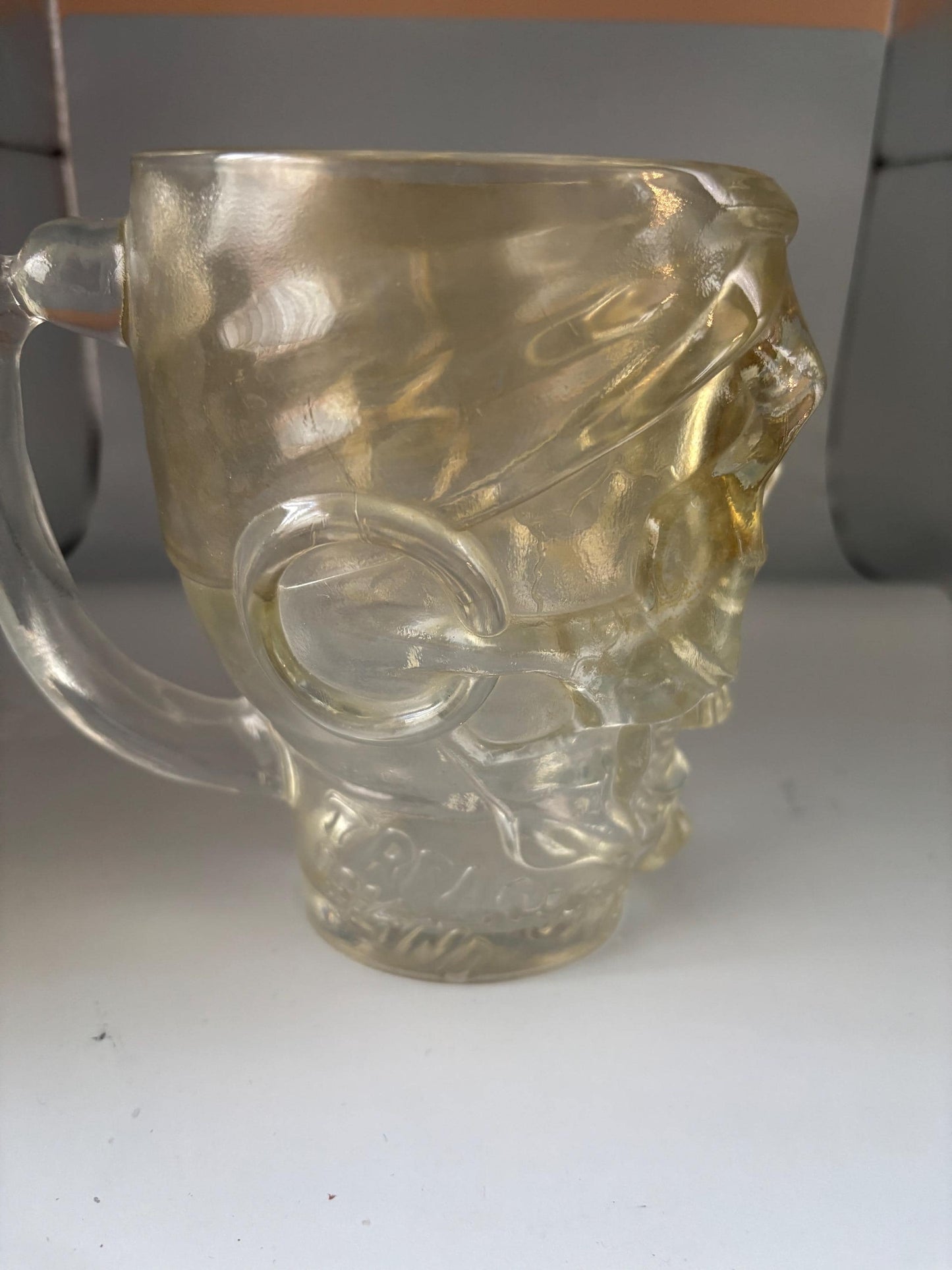 Luminarc USA Glass Pirate Skull Mug, Treasure Island Casino in Las Vegas