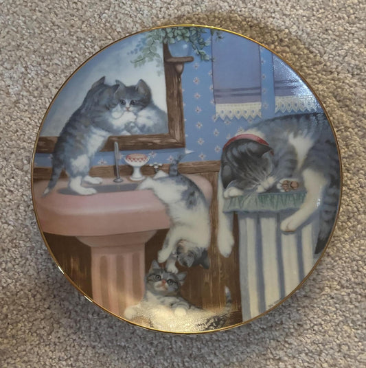 Hamilton Collection Cat Plate, Mischief Makers Cats, Number , Lover Antiques and Vintage