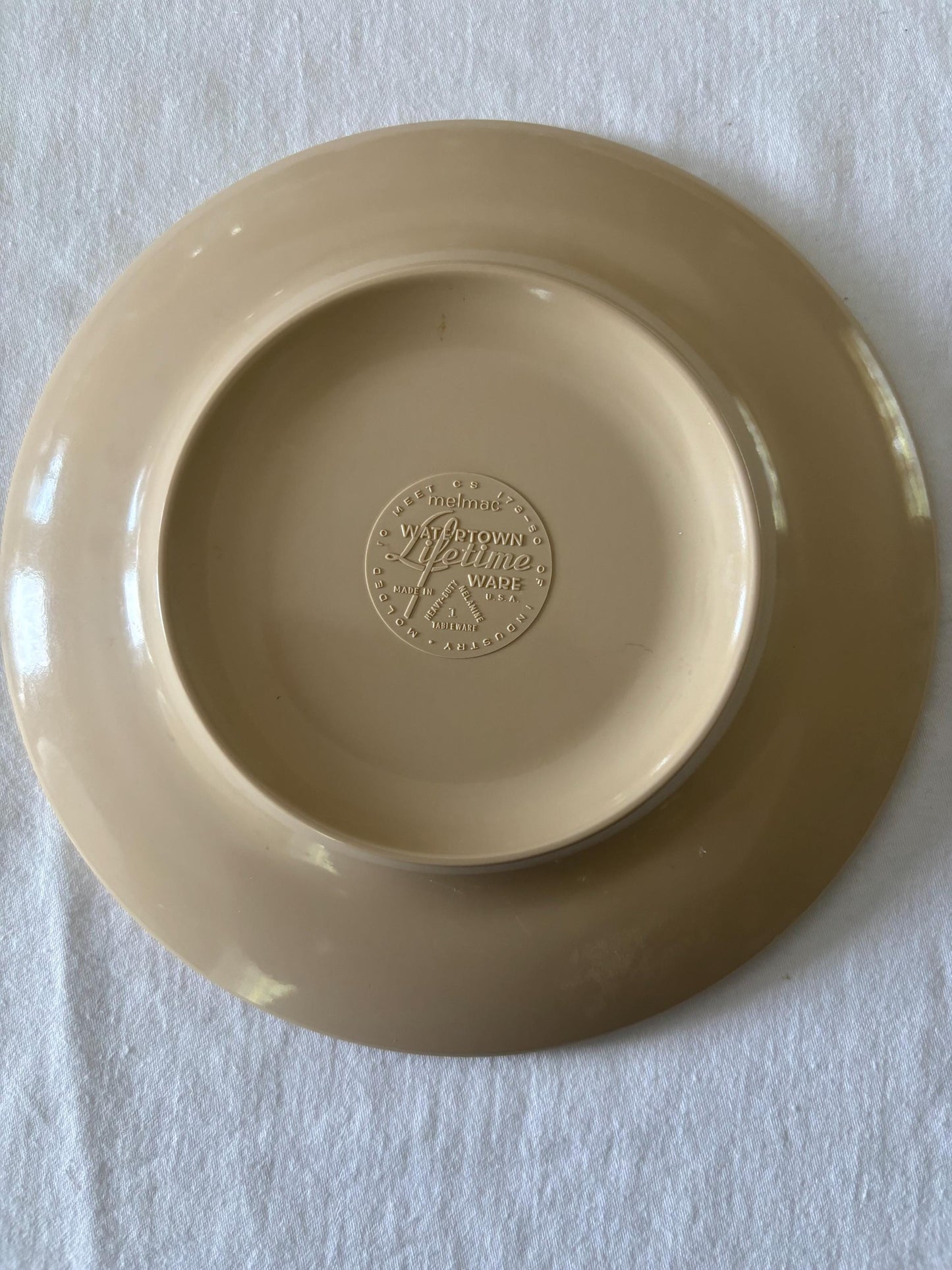 Vintage Melmac Hilton Hotels Plate - Watertown Lifetime Ware (7 inch)