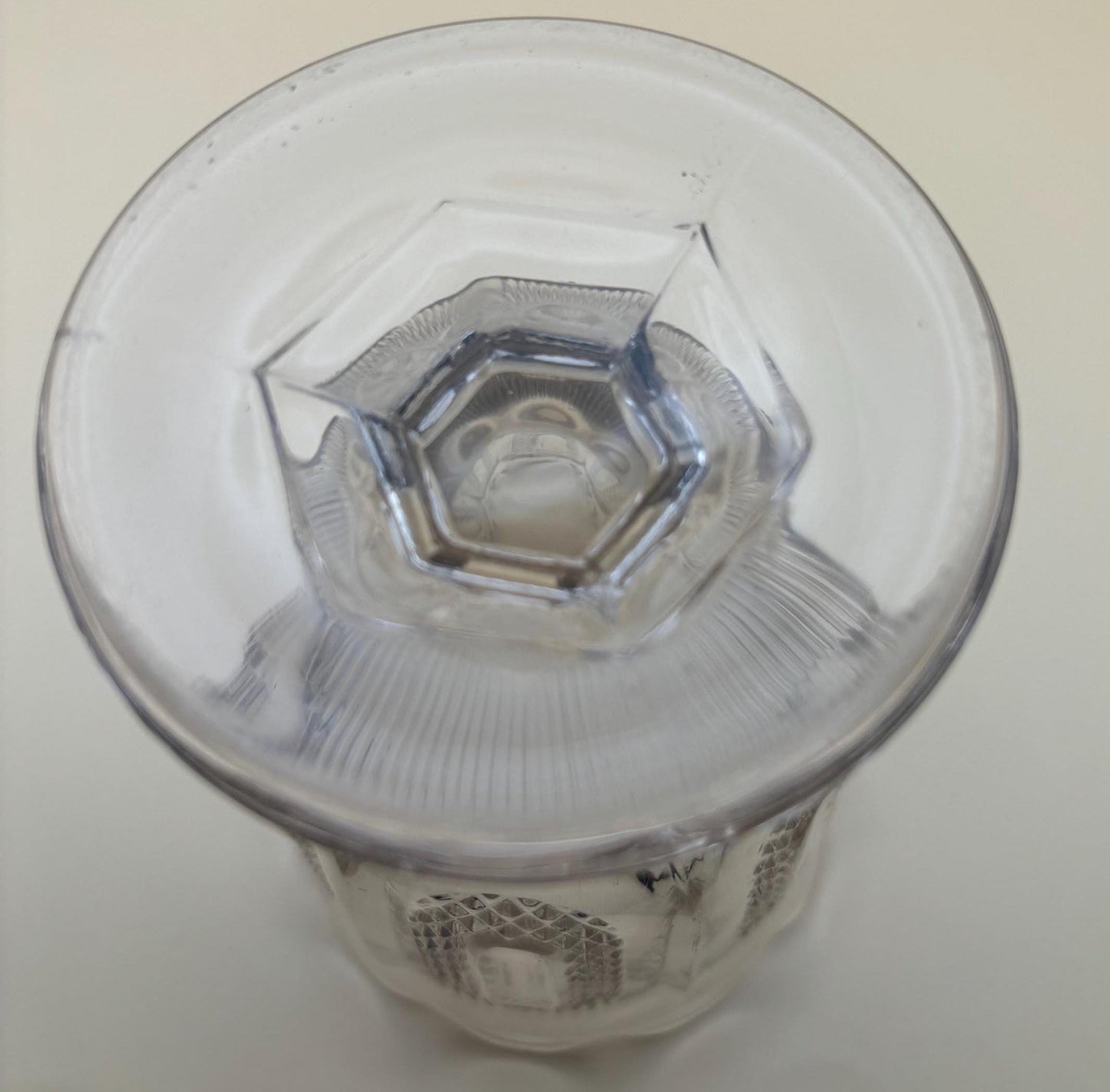 Antique Glass Footed Compote Glass Bowl EAPG Glass Footed Bowl Buckle Pattern Design Lover Antiques and Vintage
