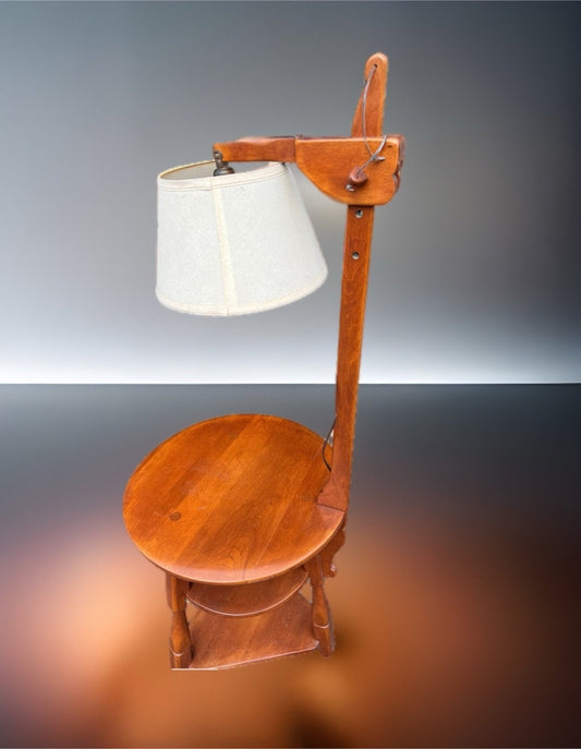 Cushman Colonial Creations Three Shelf Table Lamp No. 5-102, Rustic Lake House Home Decor, Lover Antiques and Vintage