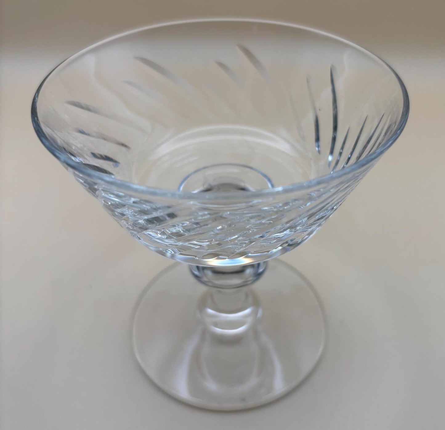 Vintage Crystal Dessert Glasses Set of 2 Lover Antiques and Vintage