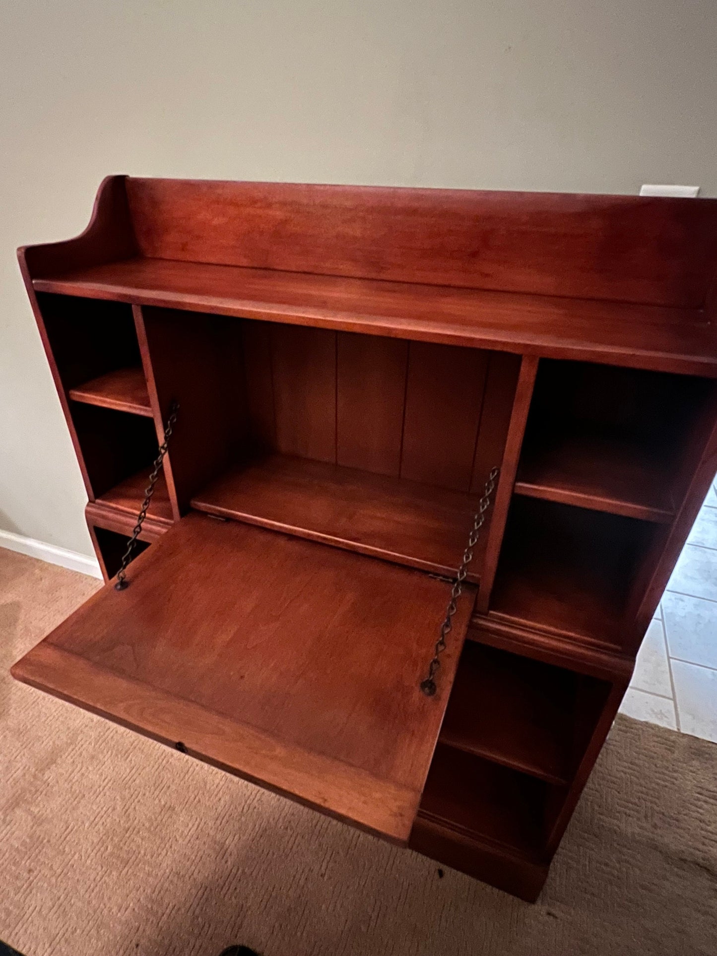 Cushman Colonial Creations Ezekiel Crane Bookcase Desk #5-119, Cushman Book Case, Cushman Desk, Lover Antiques and Vintage