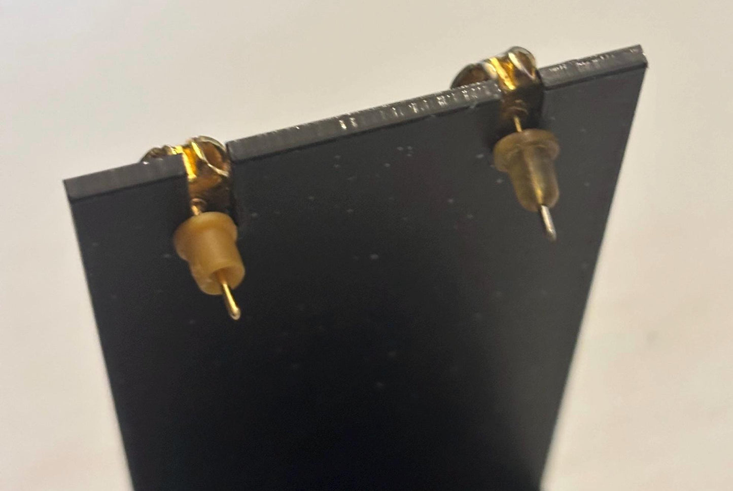 Gold Zipper Earrings, Lover Antiques and Vintage