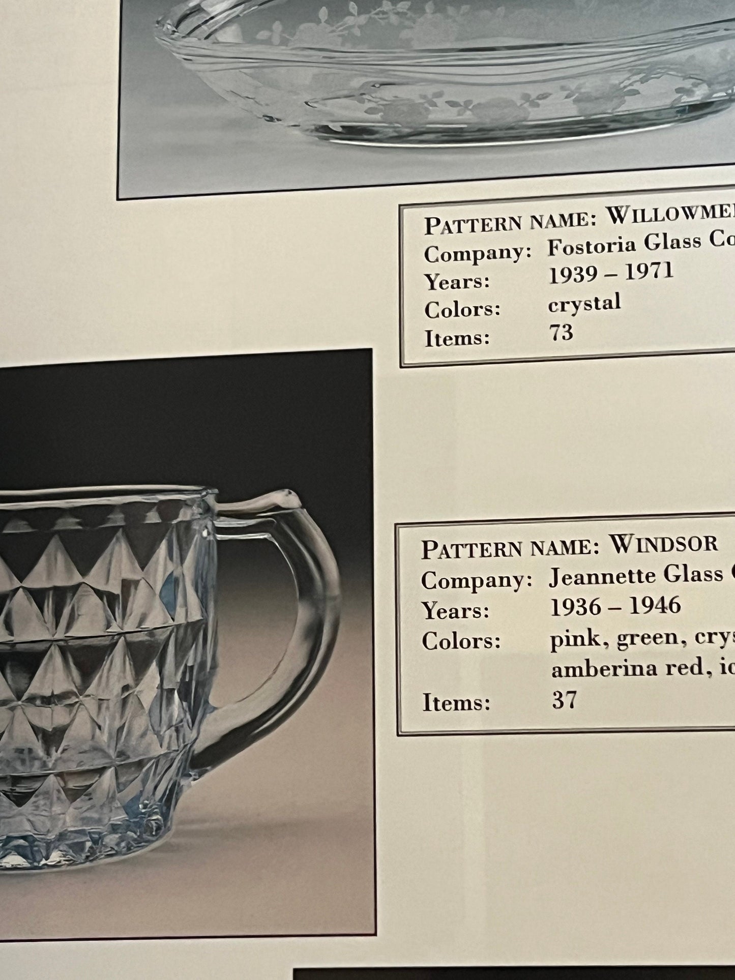 Florence's Glassware Pattern Identification Guide: Vintage Glass Art Book
