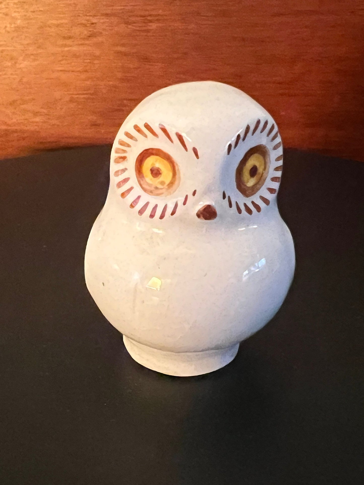 Vintage Mini Owl from Tonala Pottery, Small White Owl, Owl Art, Lover Antiques and Vintage