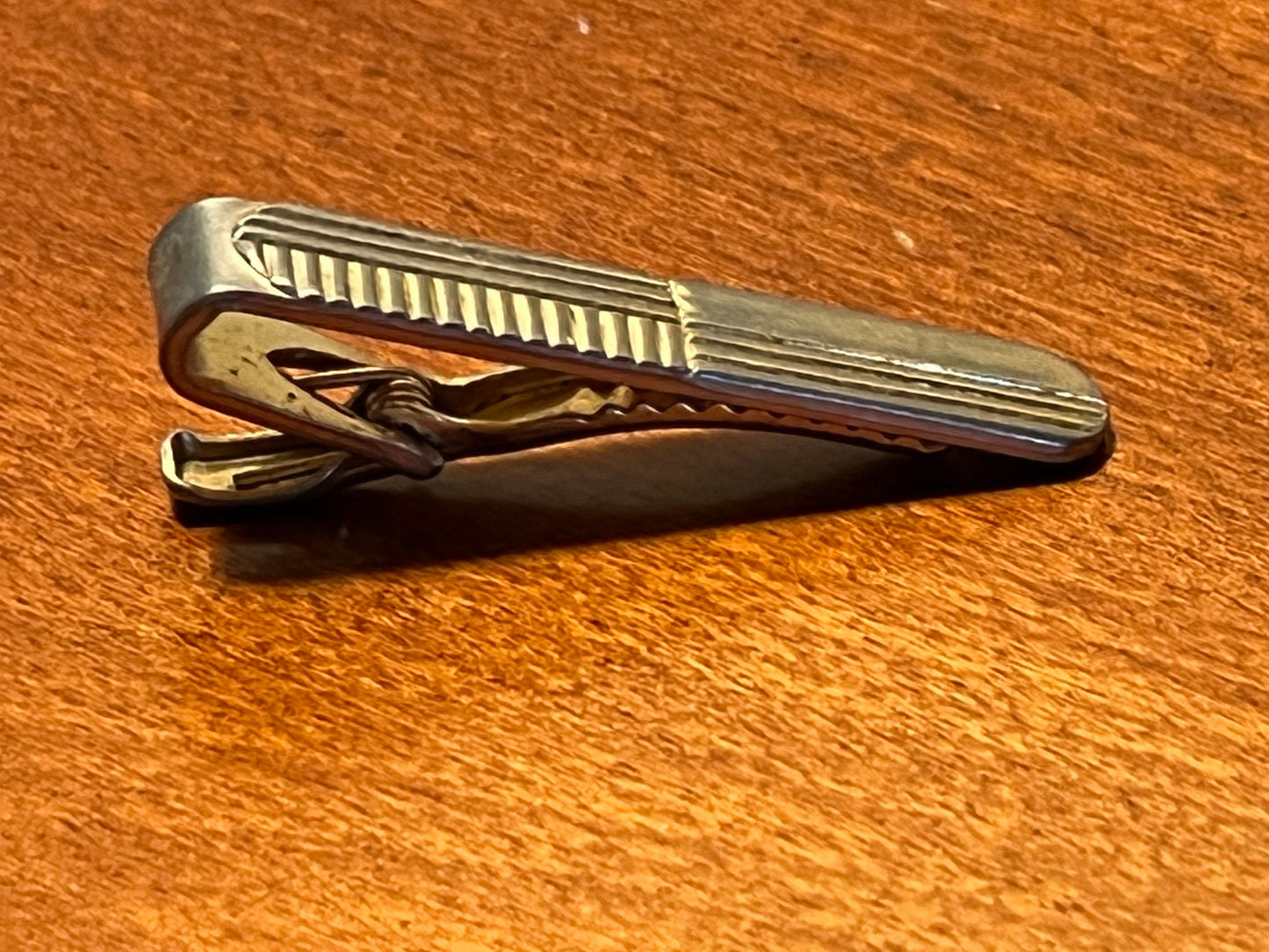 Vintage Speidel mens brass tie clip circa 1950’s mid century modern collectibles