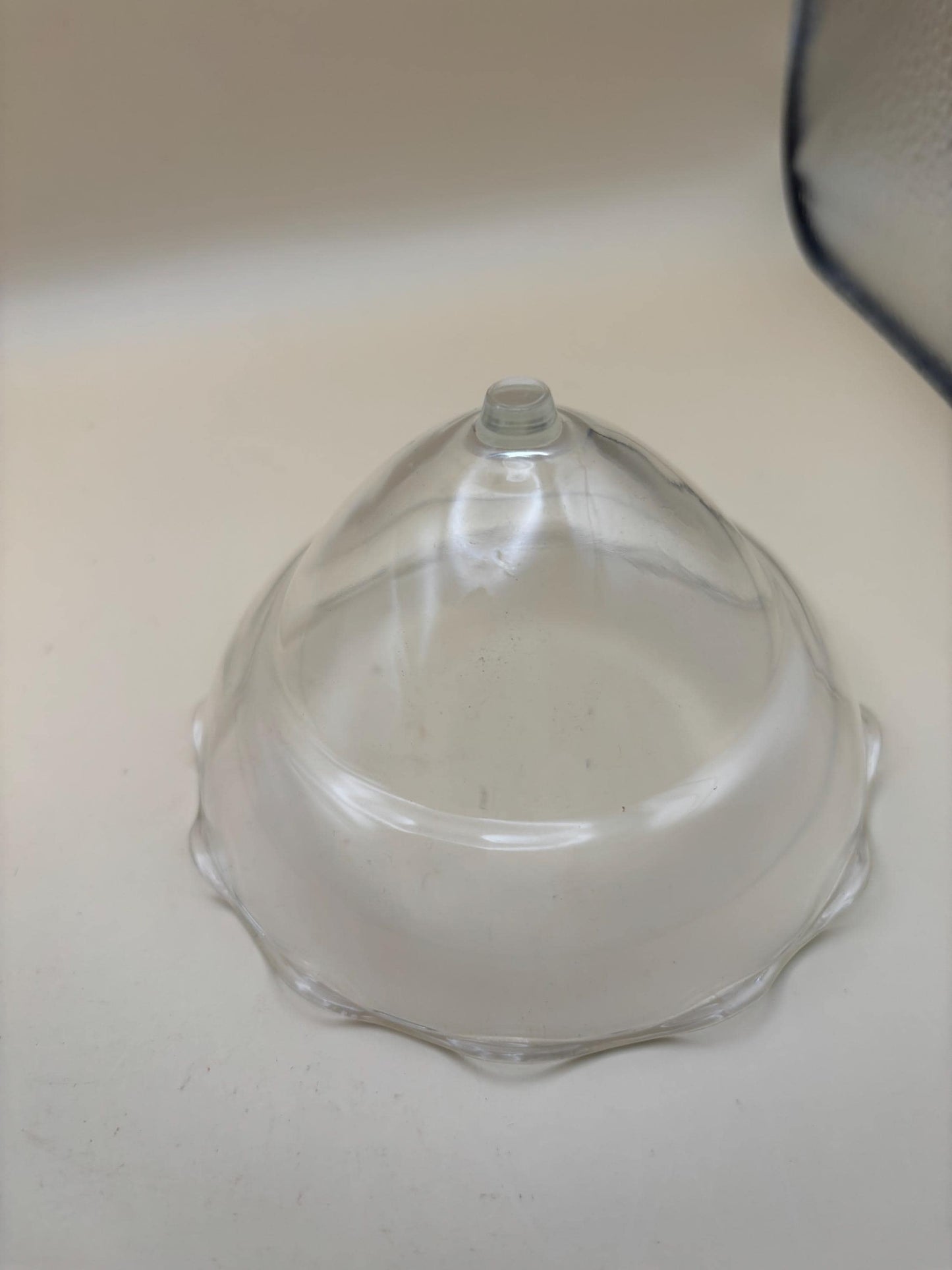 Vintage Glass Dessert Cover: Curvy Cloche Display Dome