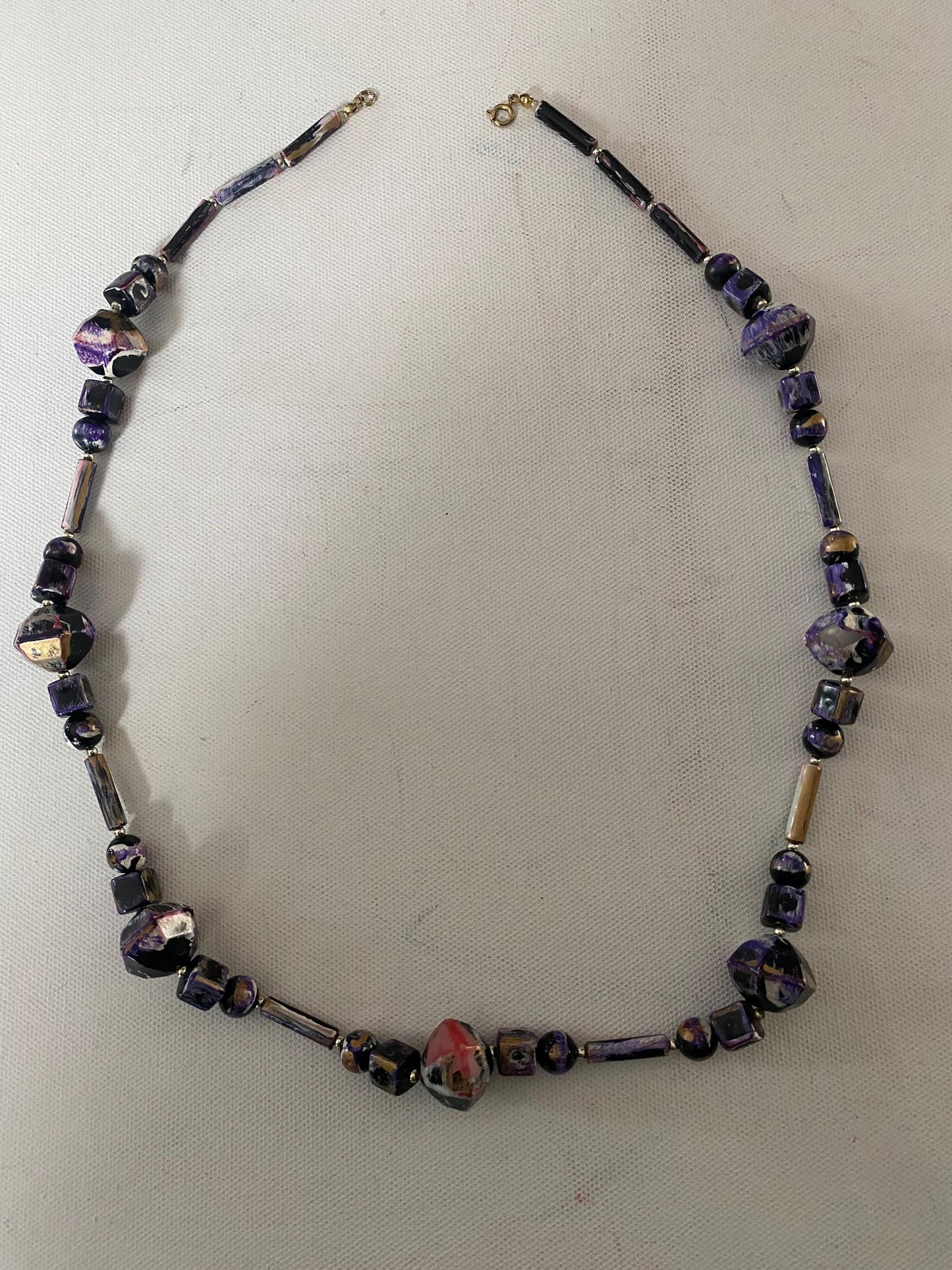 Vintage Purple Stones Necklace, Lover Antiques and Vintage