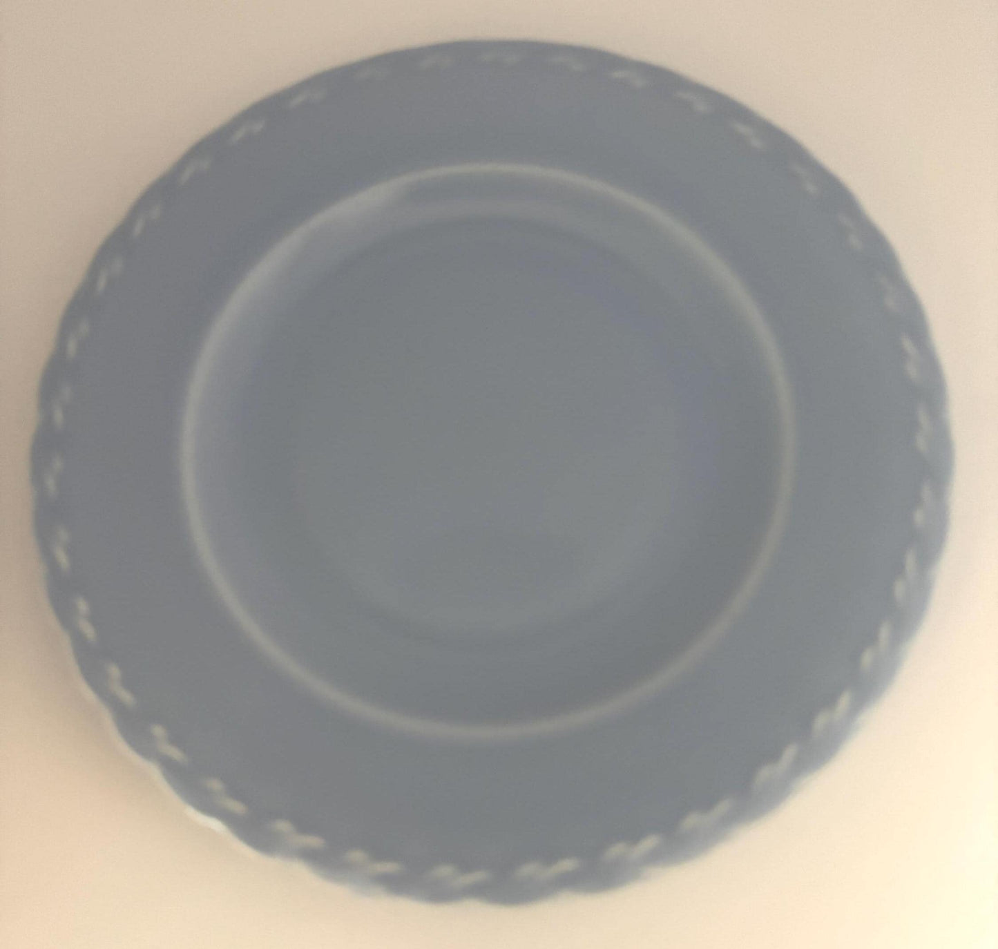 Vernon Kilns Native California Blue Bread Plate, Lover Antiques and Vintage
