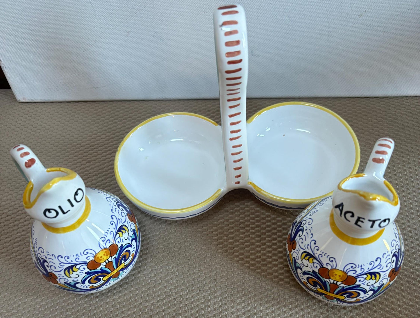 Vintage Made in Italy Oil & Vinegar Cruet Set Artistica Sur La Table Lover Antiques and Vintage