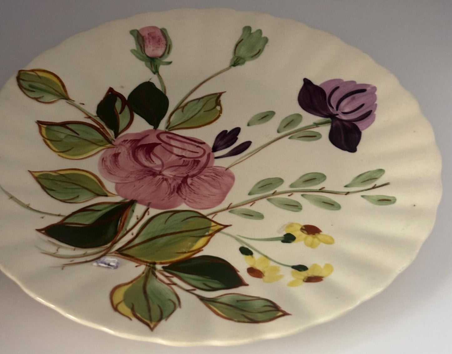 Blue Ridge June Bouquet Dinner Plate, by Southern Potteries, Circa 1930's, Lover Antiques and Vintage
