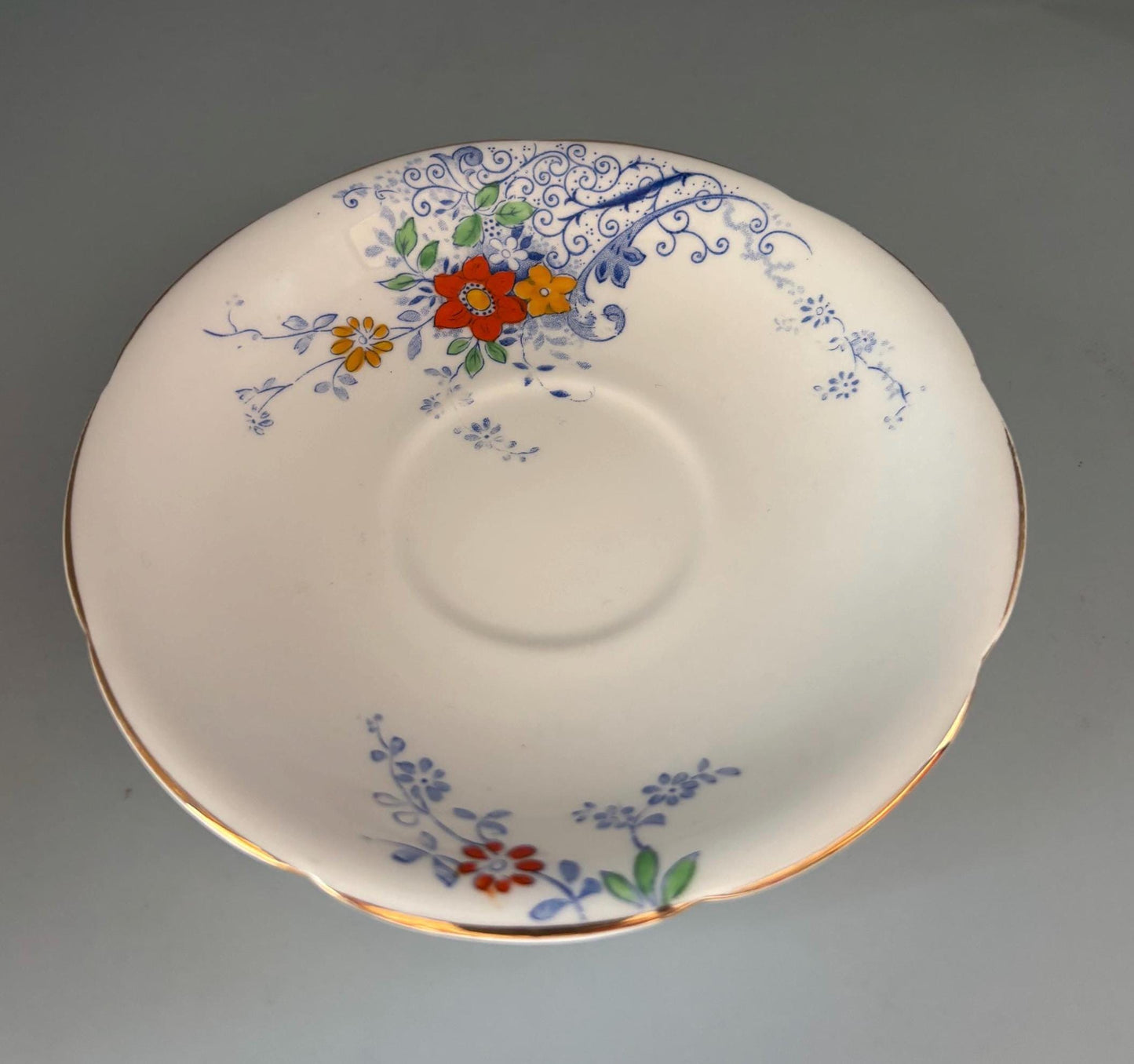 Vintage Heathcote China Plate Saucer Made in England Lover Antiques and Vintage