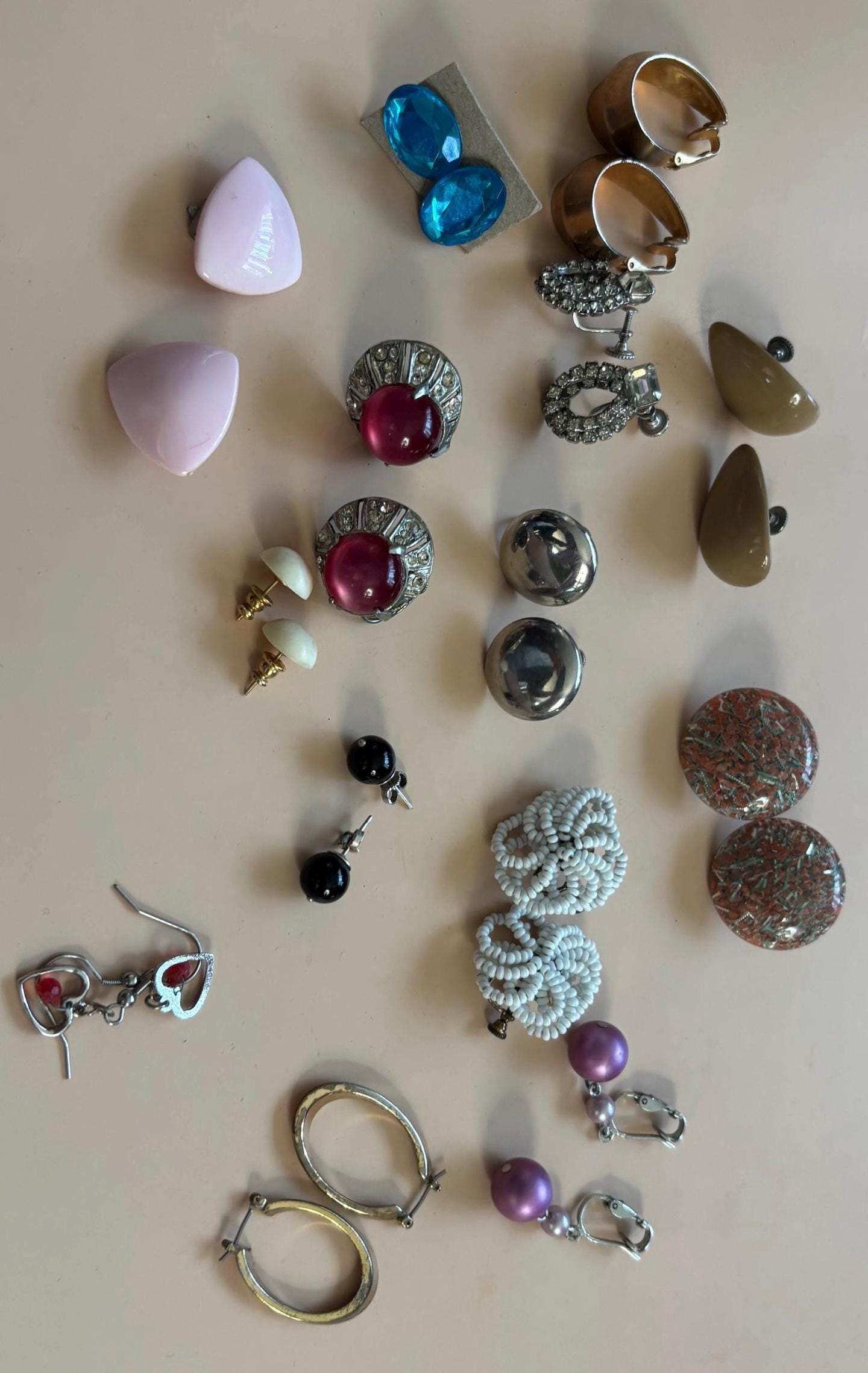 Vintage Earrings Collection Variety Jewelry Lot Lover Antiques and Vintage