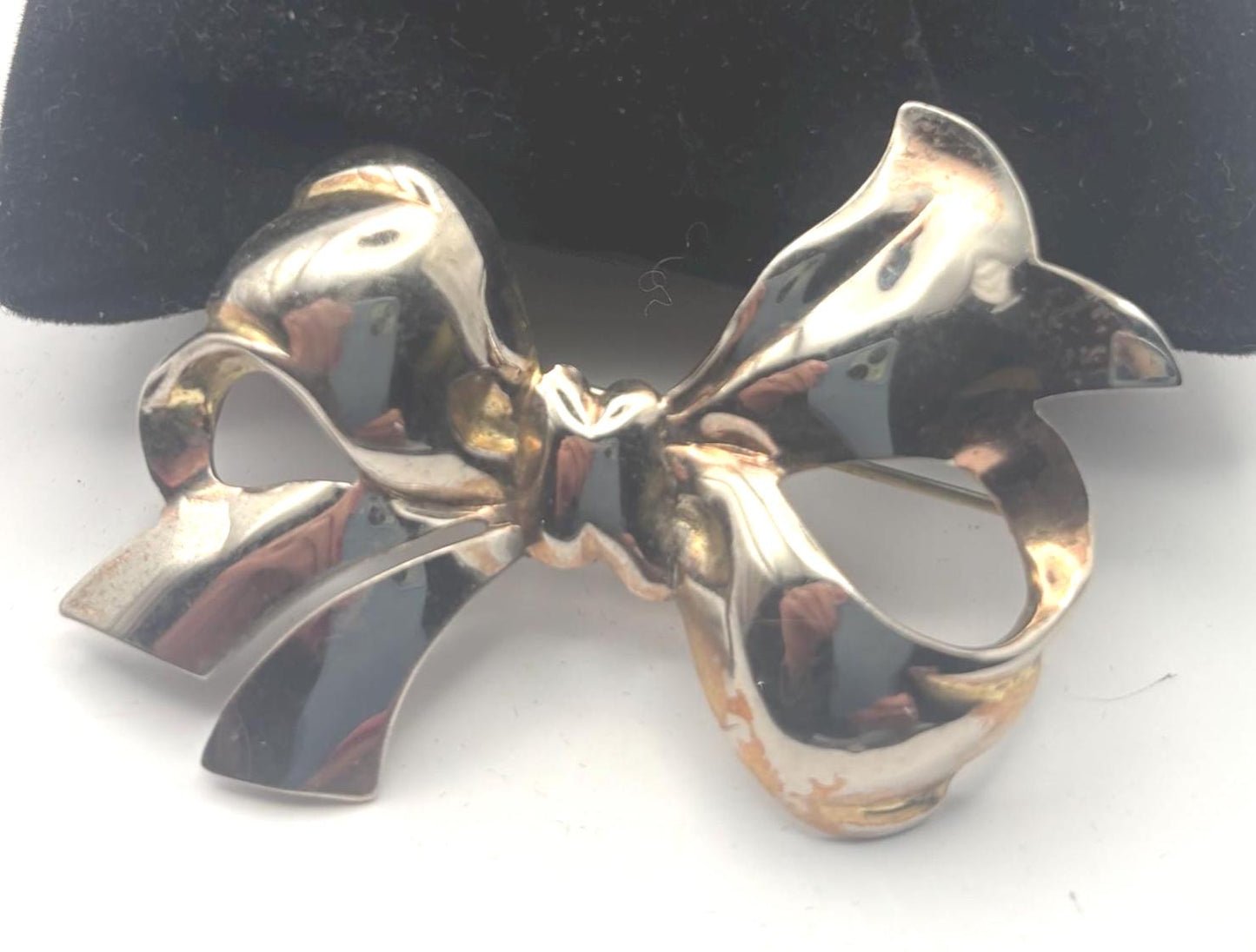 Monet Sterling Silver Bow Pin Brooch, Jewelry Gifts