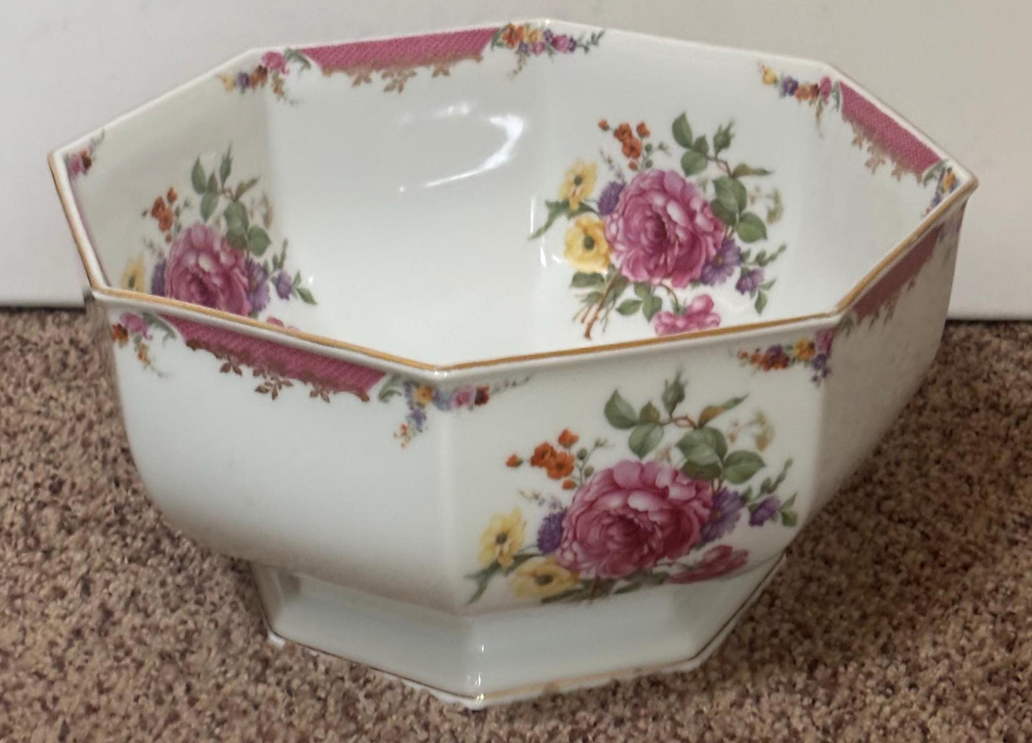 Rosenthal King Rose Bowl, Made in Bavaria, Lover Antiques and Vintage