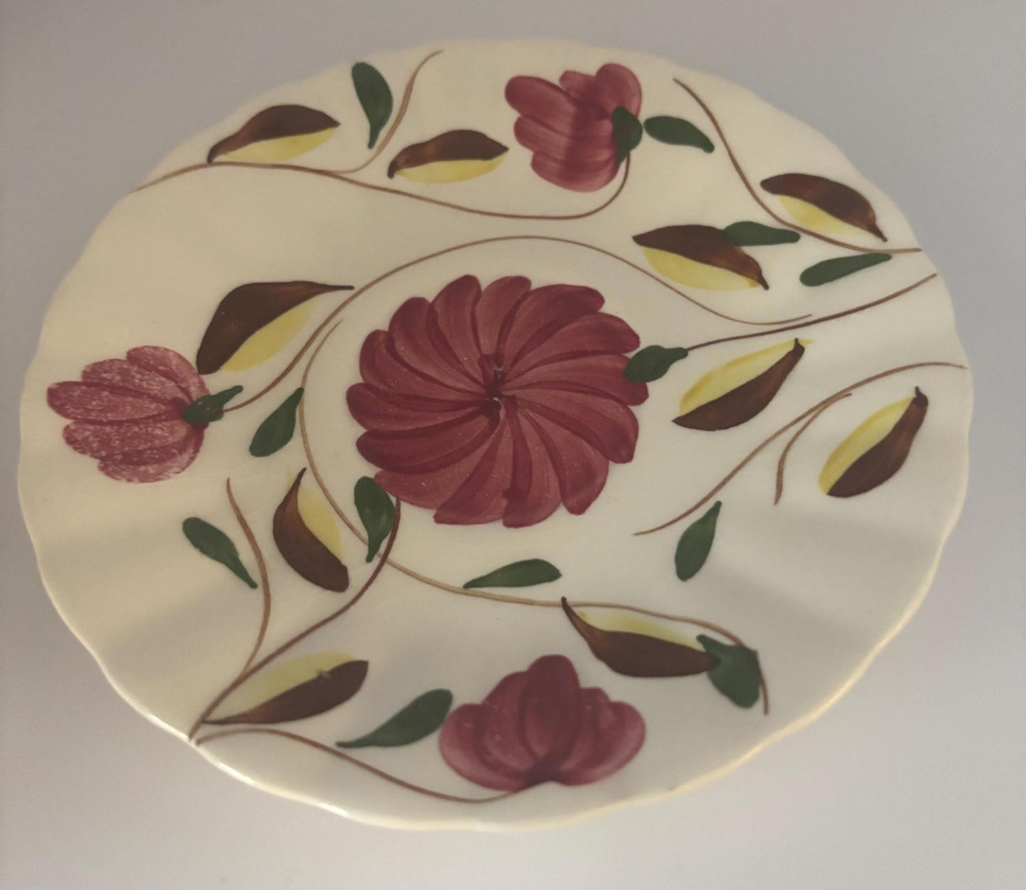 Blue Ridge Southern Potteries Saucer Plate, Laura Collection Design, Lover Antiques and Vintage