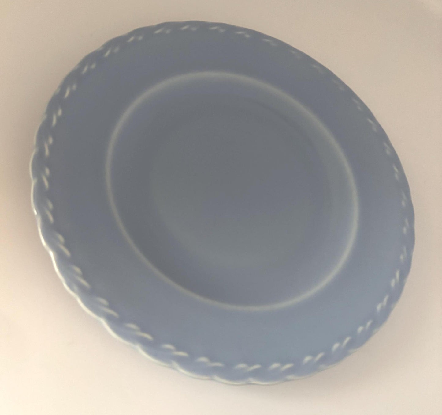 Vernon Kilns Native California Blue Bread Plate, Lover Antiques and Vintage