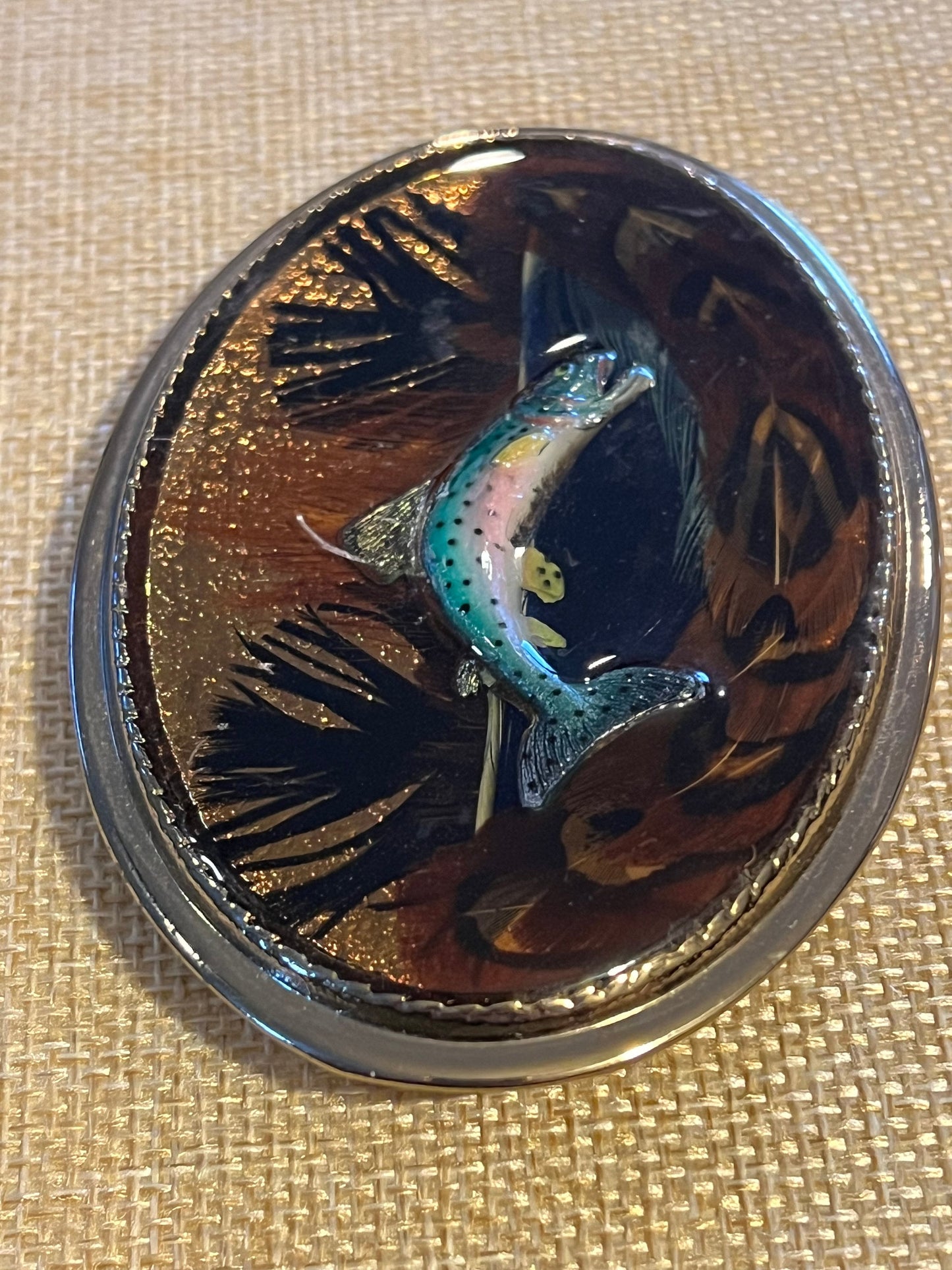 Vintage Fish Belt Buckle - Beaver Buckle Co. - Made in USA