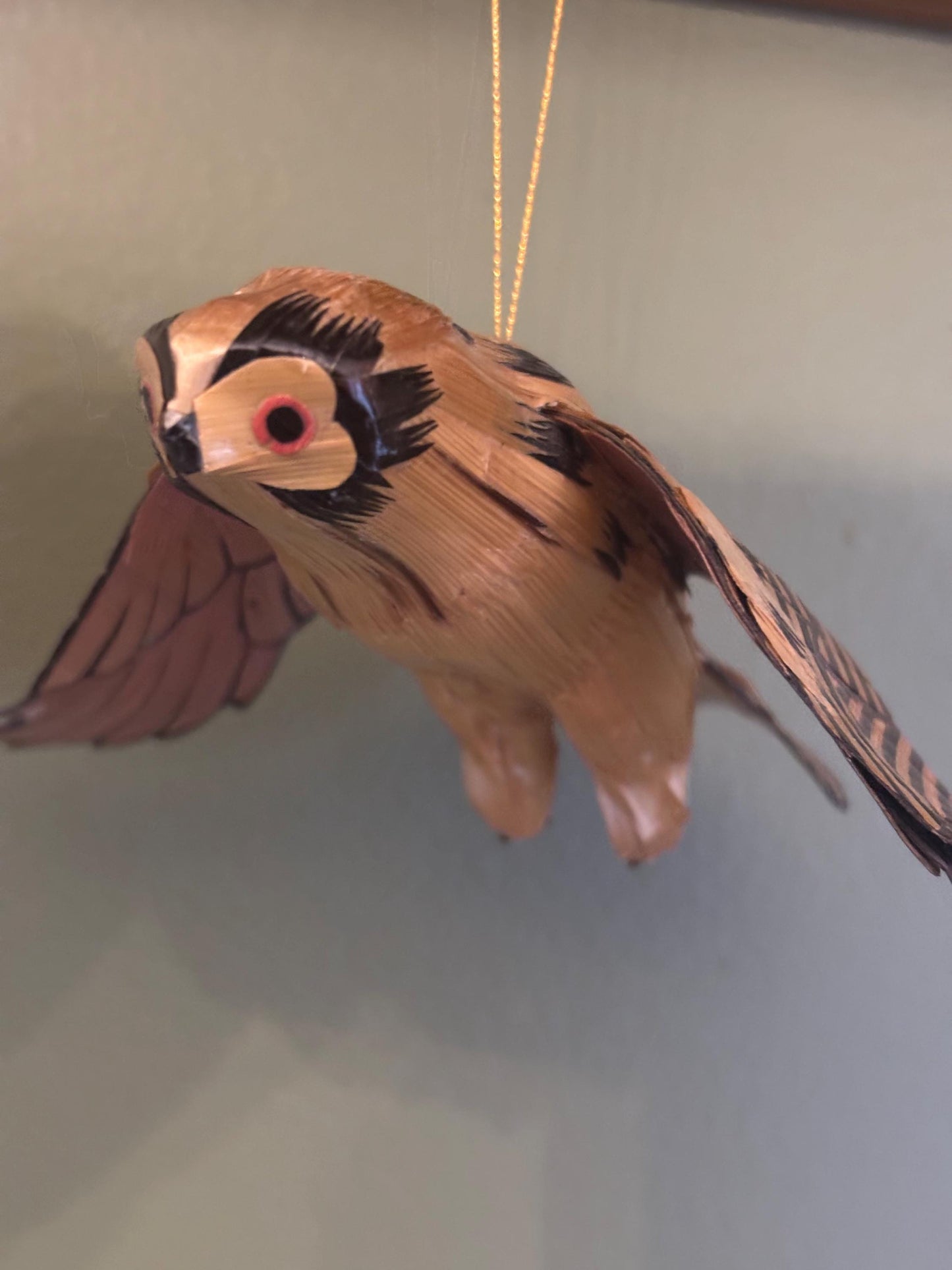 Vintage Flying Owl Copper Owl in Flight Ornament Gift For Her Lover Antiques and Vintage