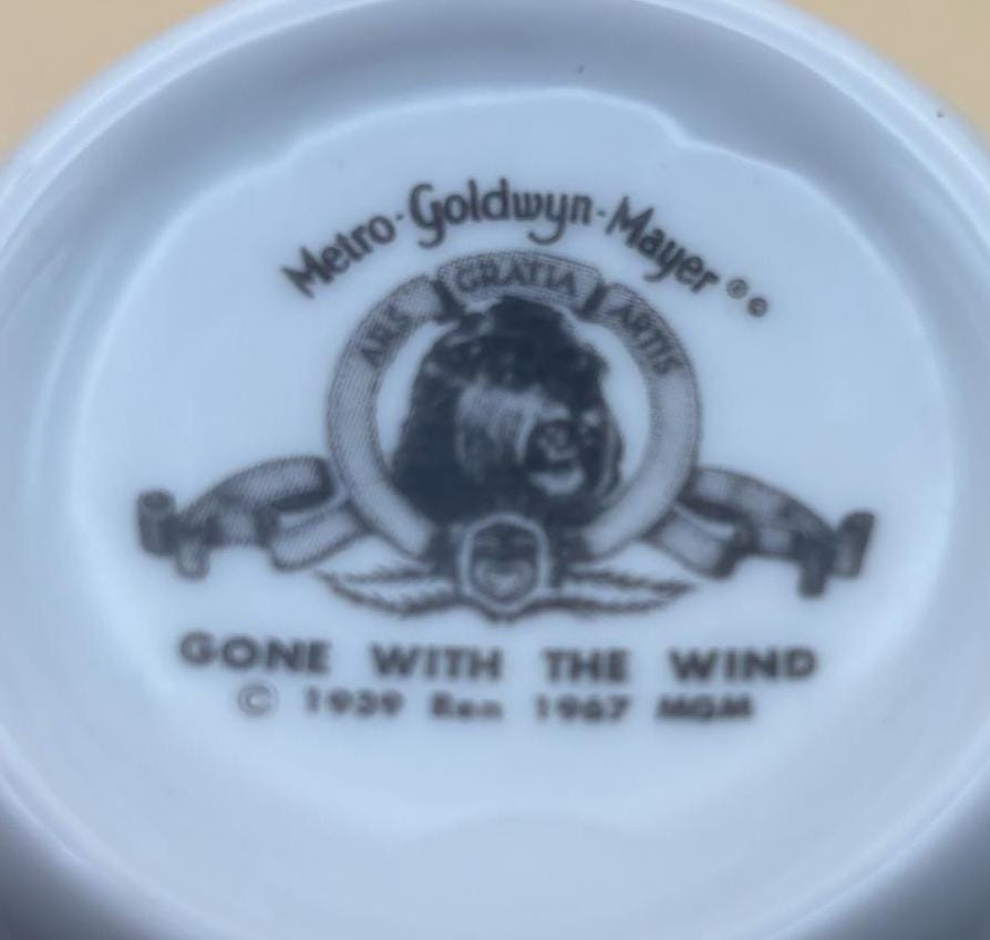 Vintage Gone with the Wind Cup Collectible Mug Lover Antiques and Vintage