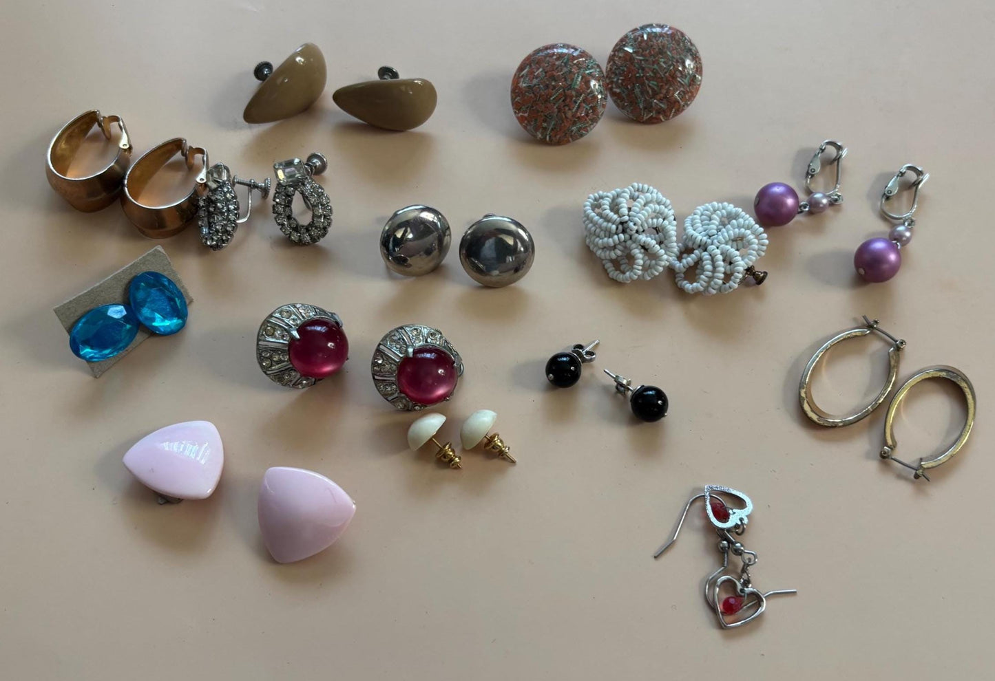 Vintage Earrings Collection Variety Jewelry Lot Lover Antiques and Vintage