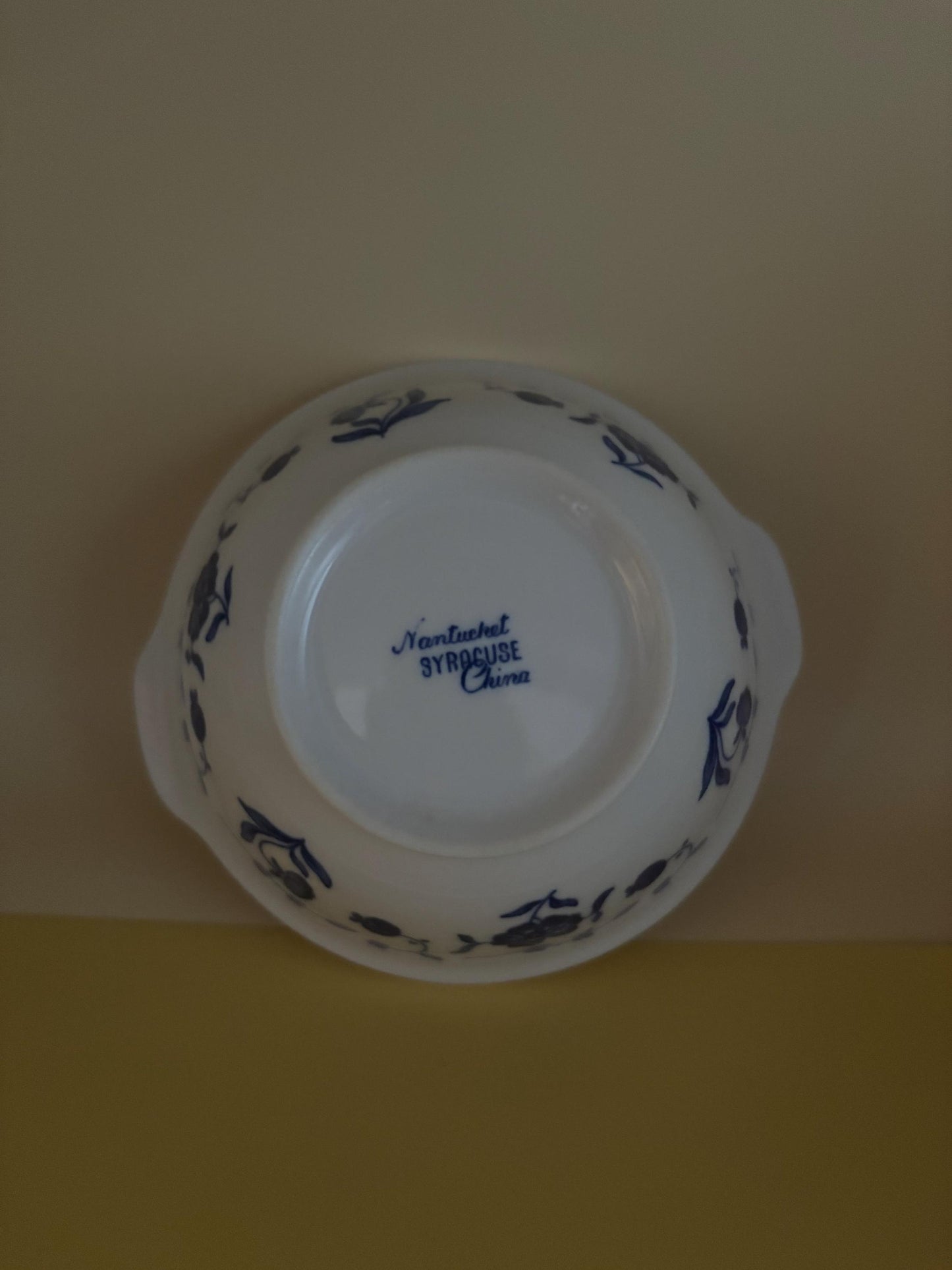 Vintage Nantucket Bowl by Syracuse China Blue & White Dishes Lover Antiques and Vintage
