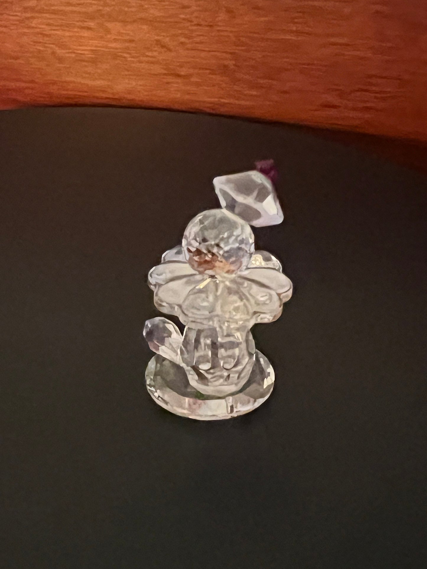Vintage Clown Crystal Figurine, Cute Glass Clown Figure, Clown Collectibles, Lover Antiques and Vintage