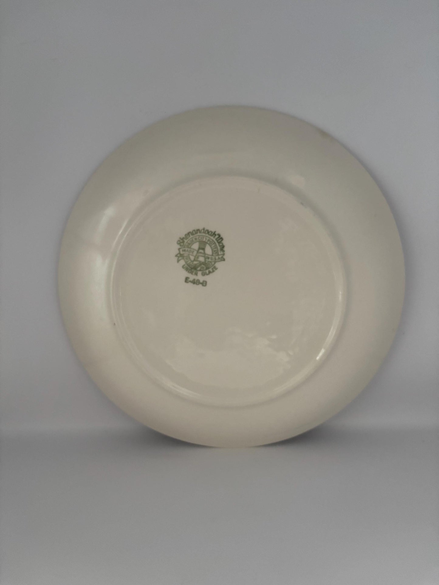 Paden City Pottery Shenandoah Ware Dinner Plate, Cosmos Pattern Hand Painted Rose & Red Flowers Yellow Accents, Lover Antiques and Vintage