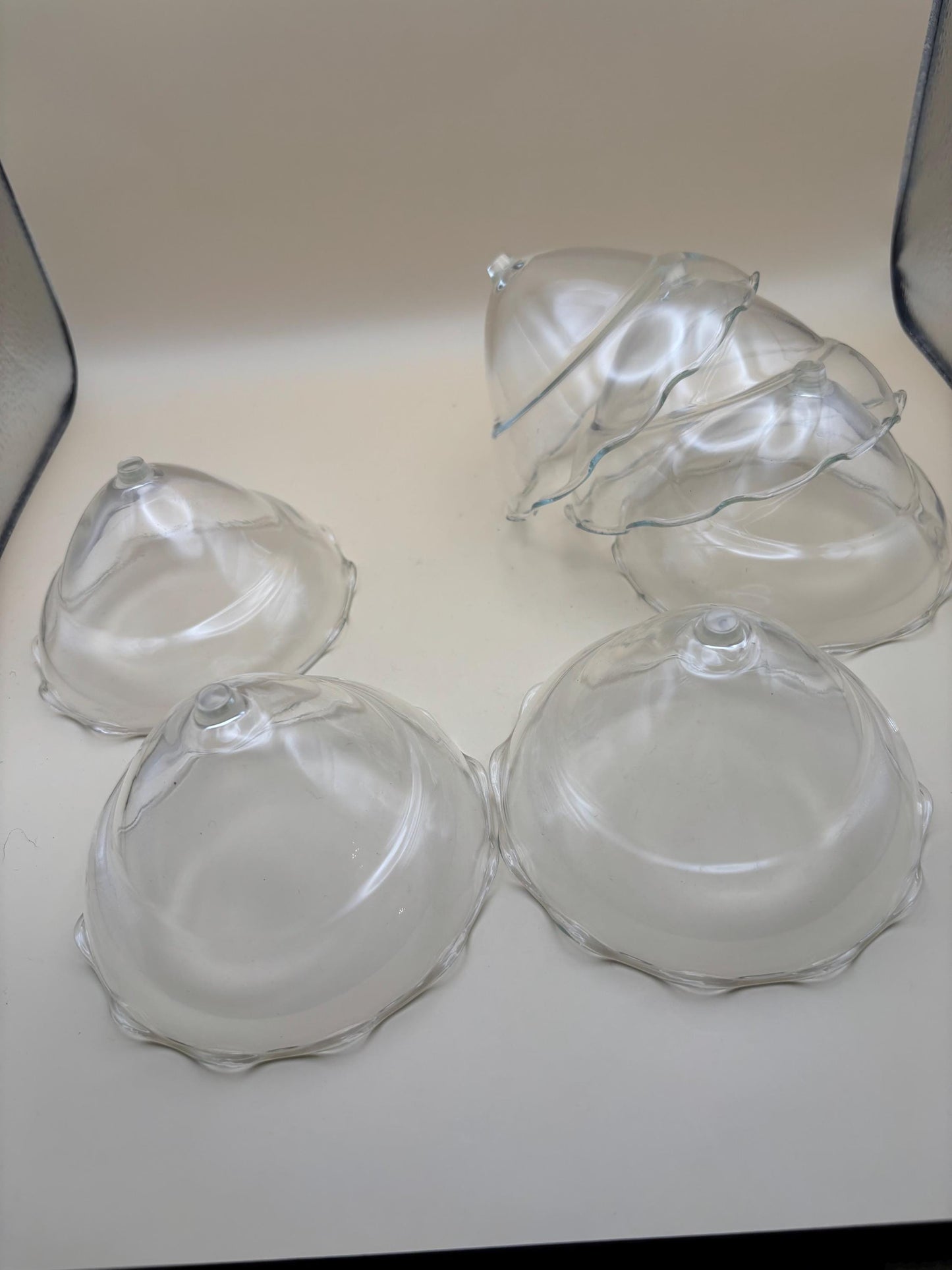 Vintage Glass Dessert Cover: Curvy Cloche Display Dome