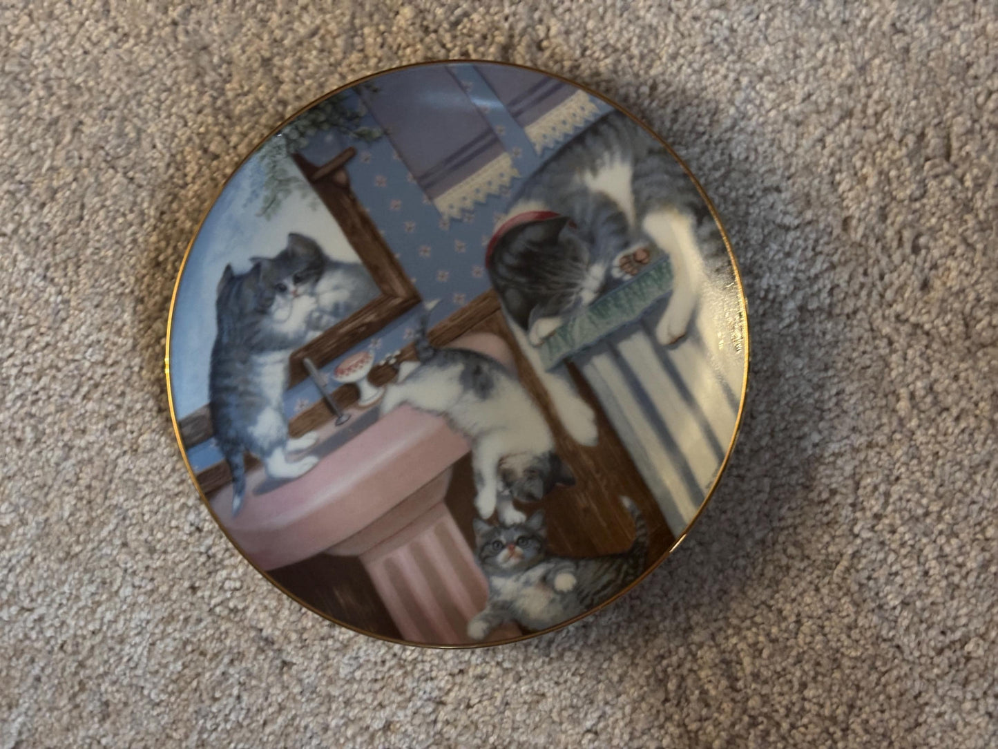 Hamilton Collection Cat Plate, Mischief Makers Cats, Number , Lover Antiques and Vintage