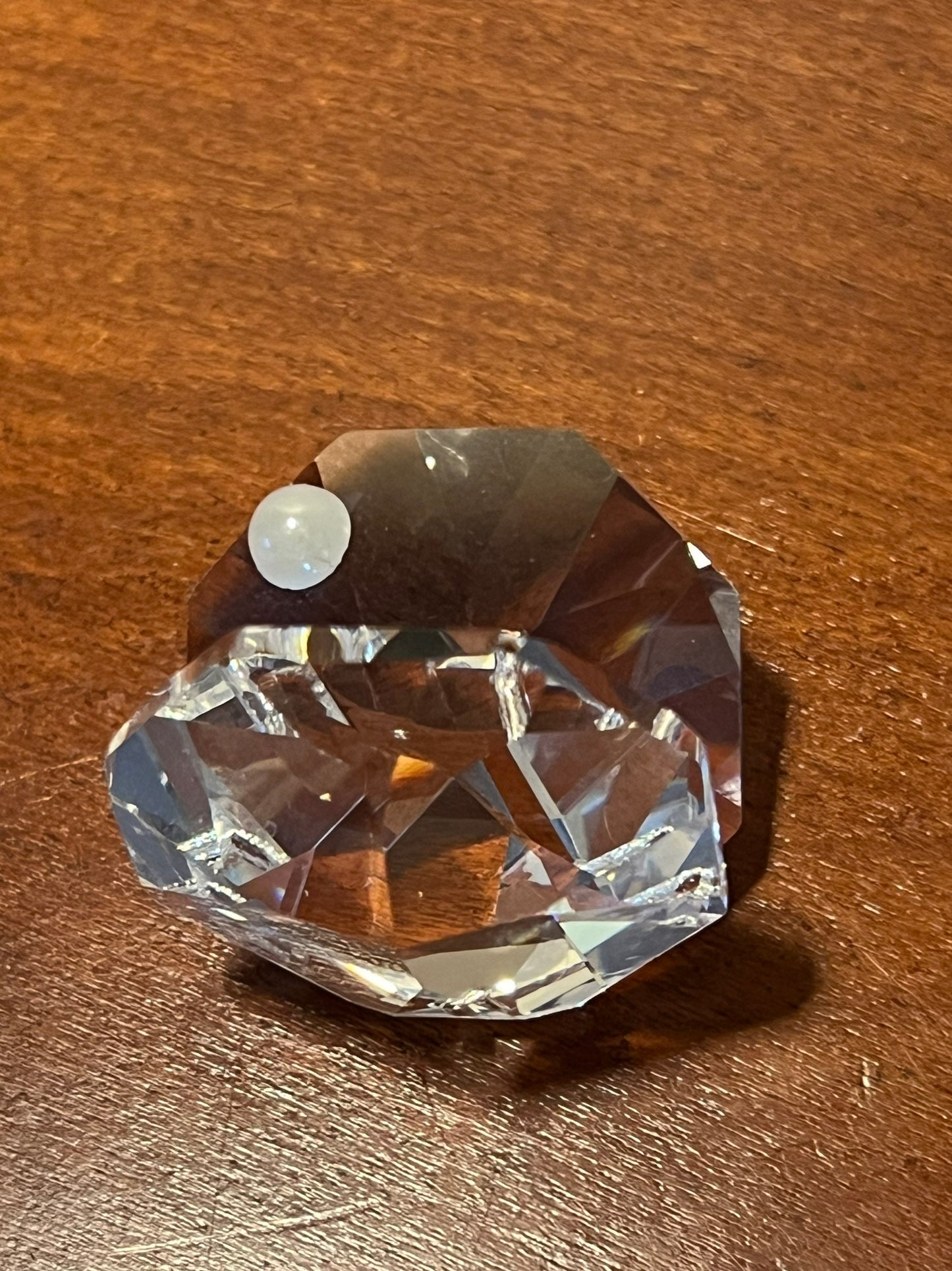 Vintage Swarovski Crystal Clam Shell with Pearl Figurine